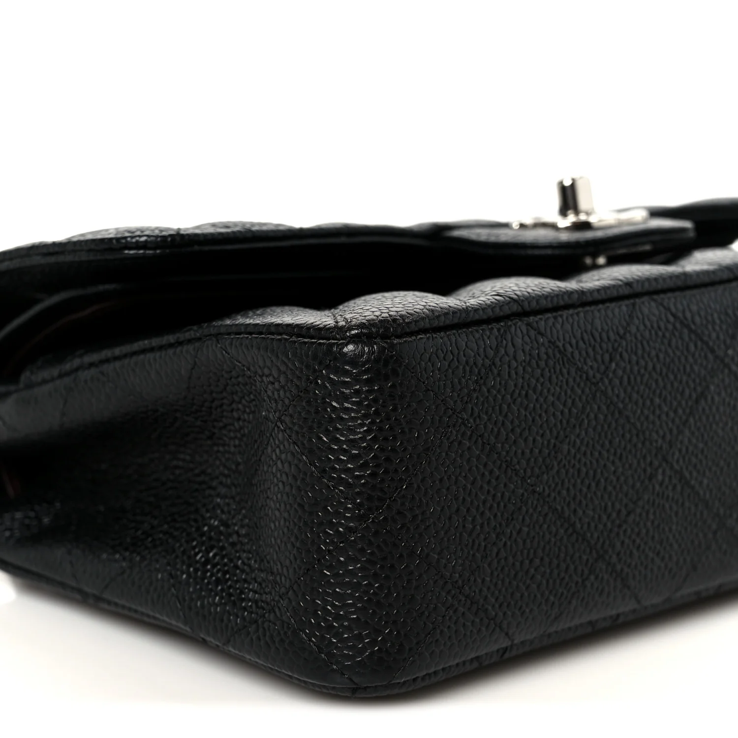 Caviar Quilted Small Double Flap Black - Image 10