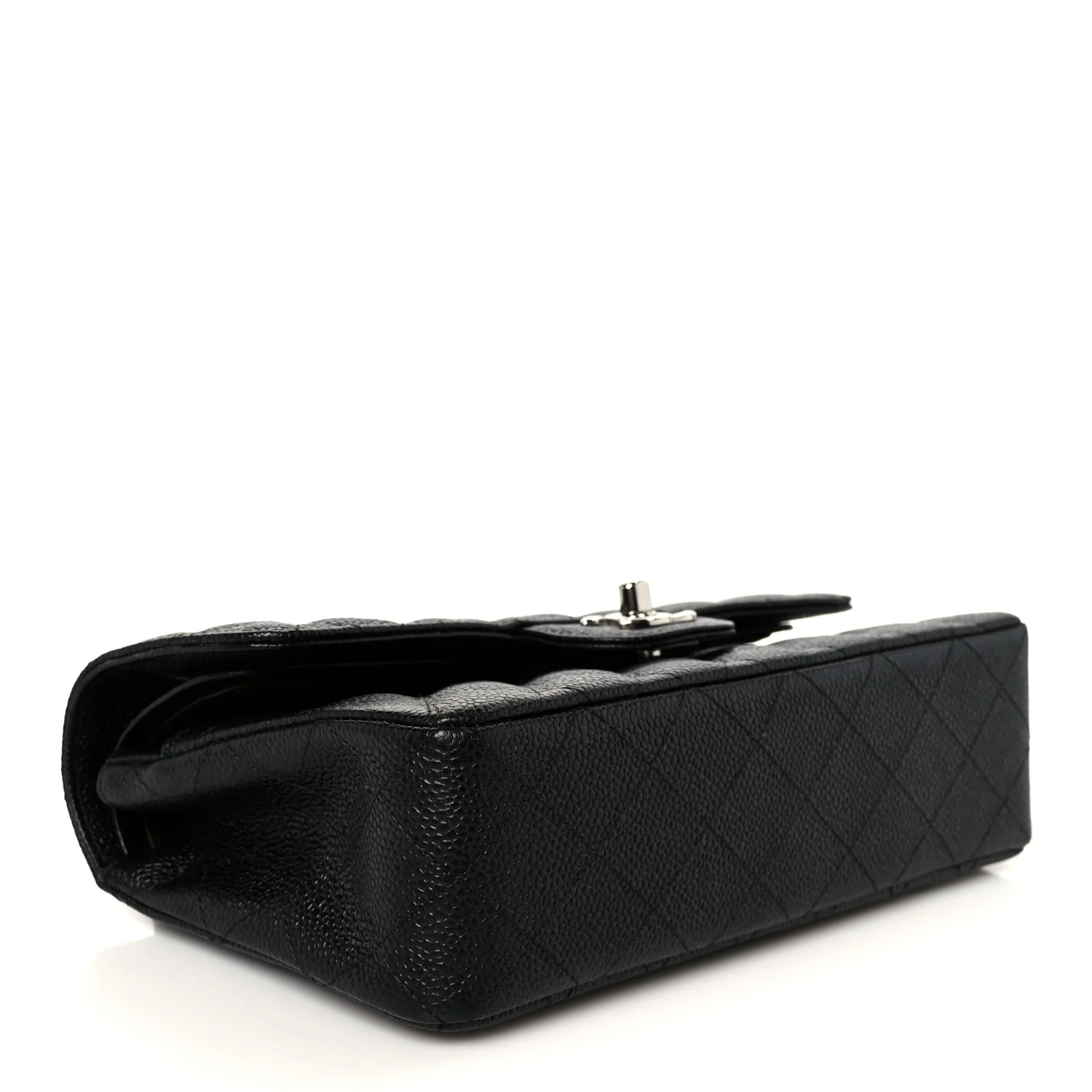 Caviar Quilted Small Double Flap Black - Image 4