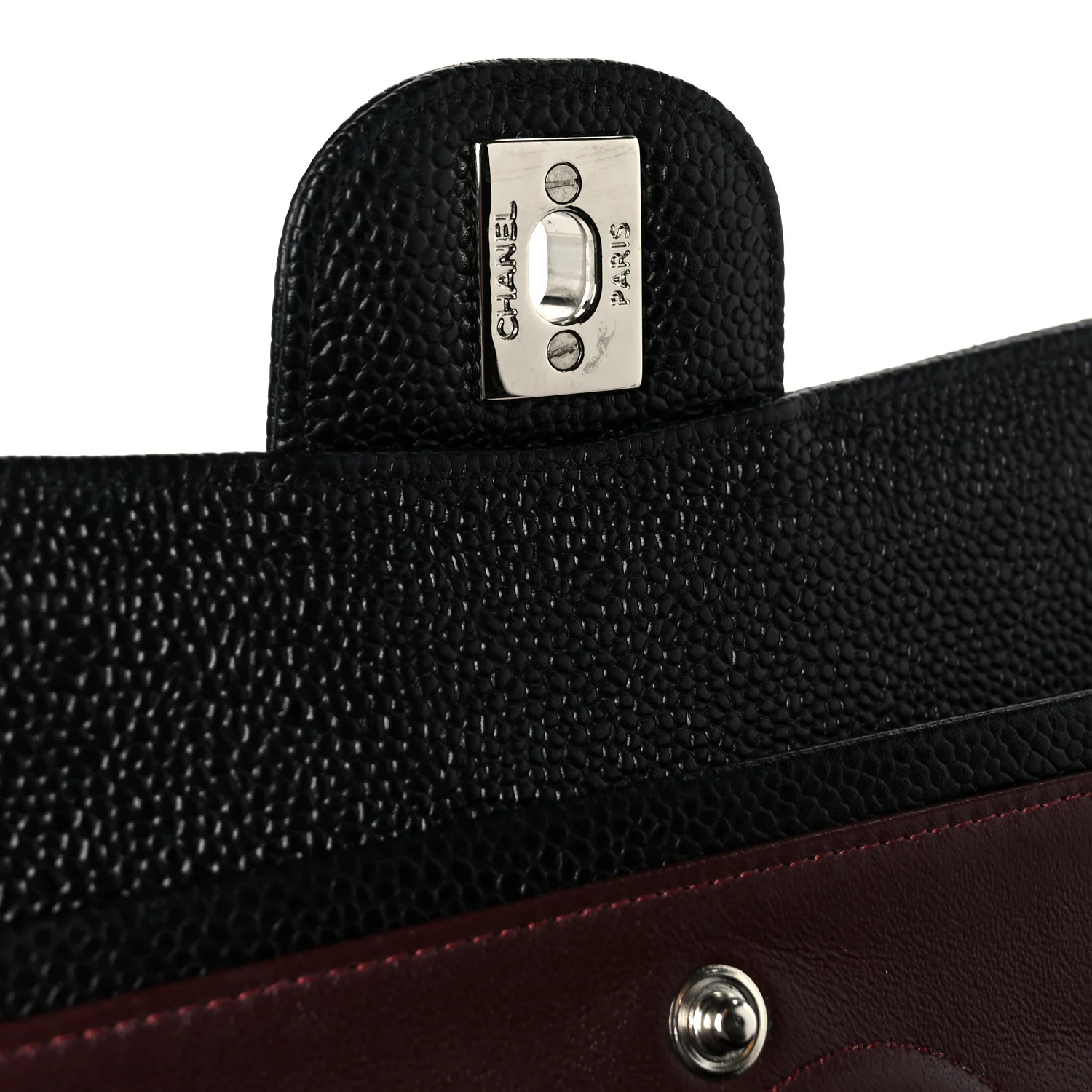Caviar Quilted Small Double Flap Black - Image 7