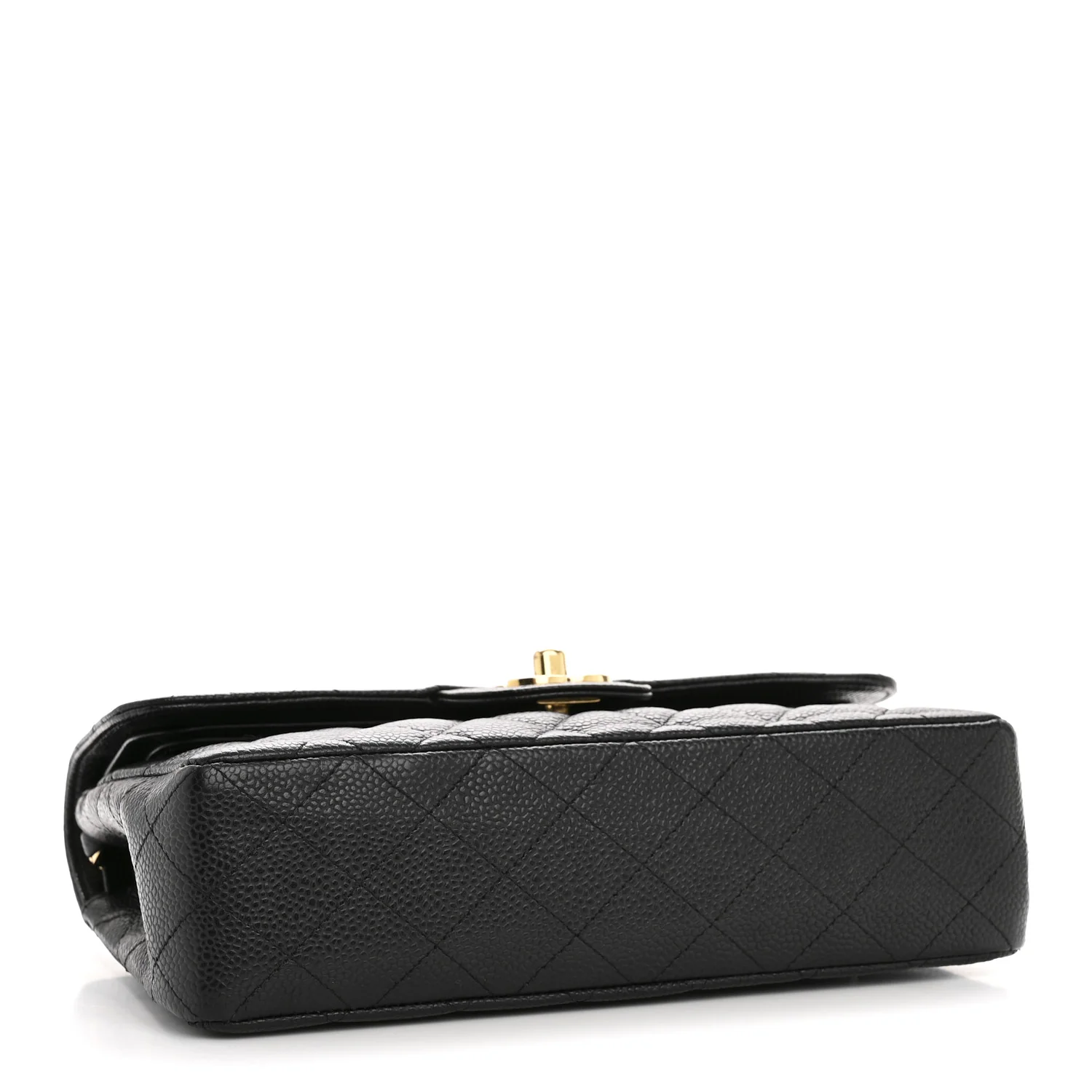 Caviar Quilted Small Double Flap Black - Image 4