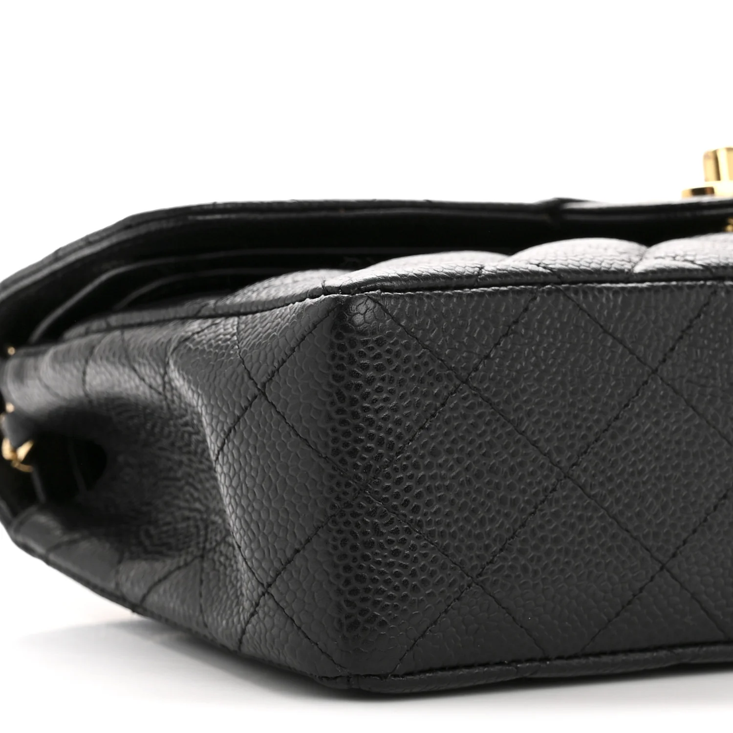 Caviar Quilted Small Double Flap Black - Image 9