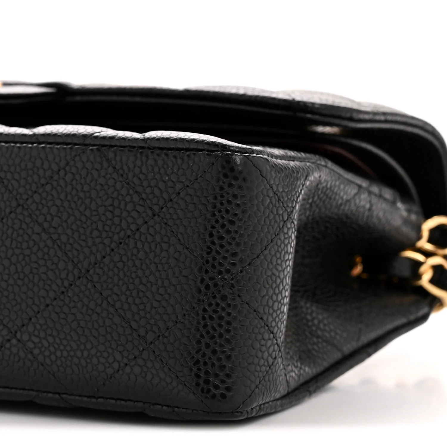 Caviar Quilted Small Double Flap Black - Image 10