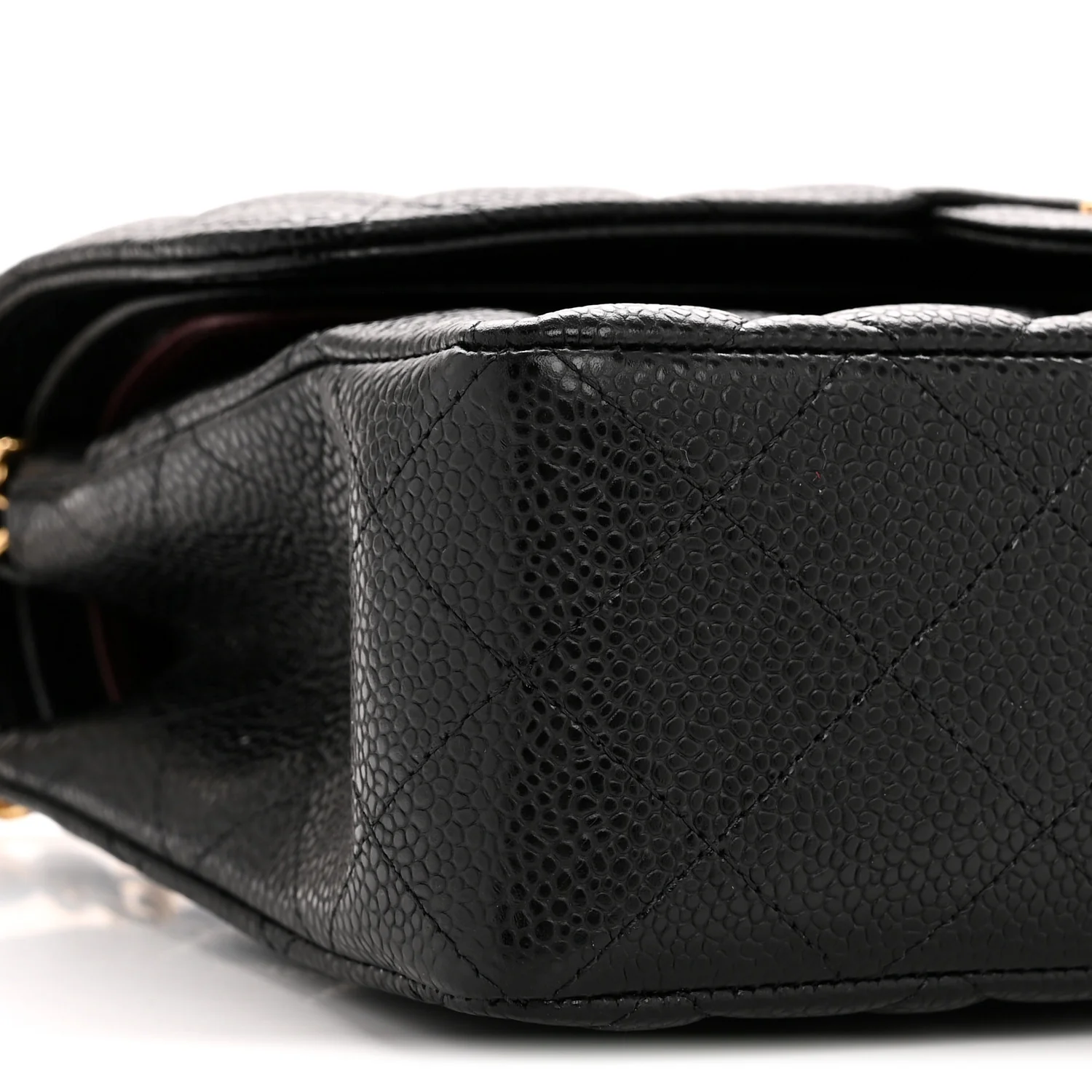 Caviar Quilted Small Double Flap Black - Image 9