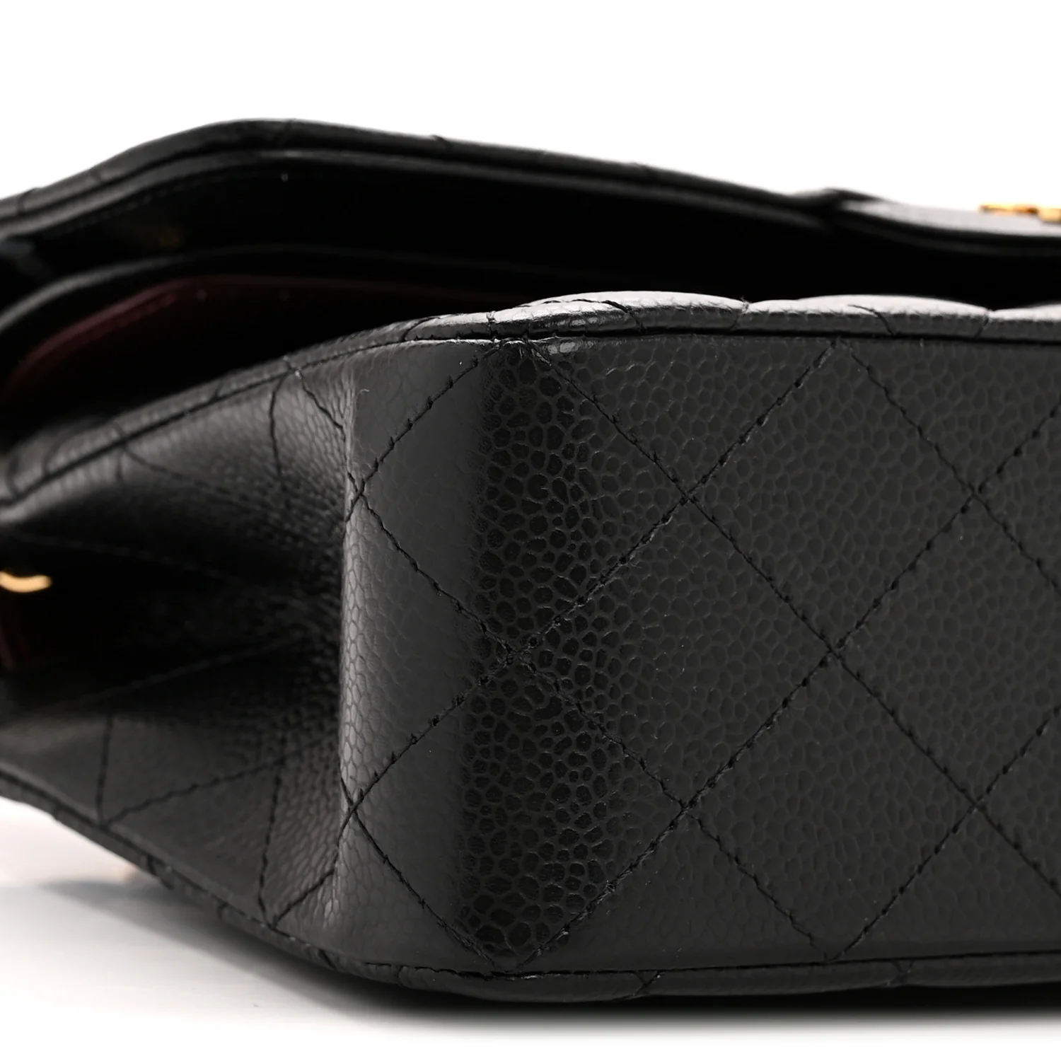 Caviar Quilted Small Double Flap Black - Image 9