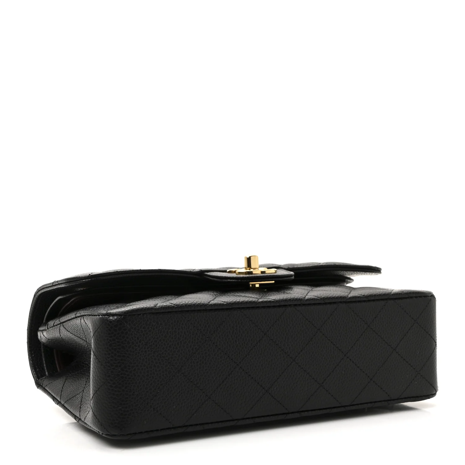 Caviar Quilted Small Double Flap Black - Image 4