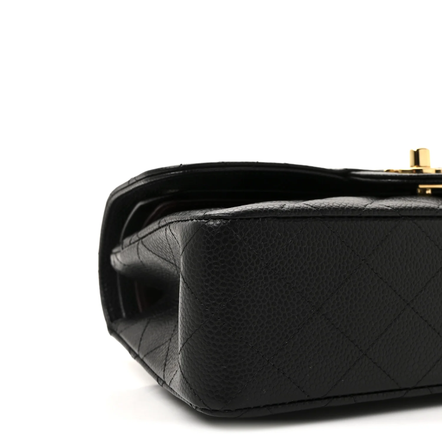 Caviar Quilted Small Double Flap Black - Image 9