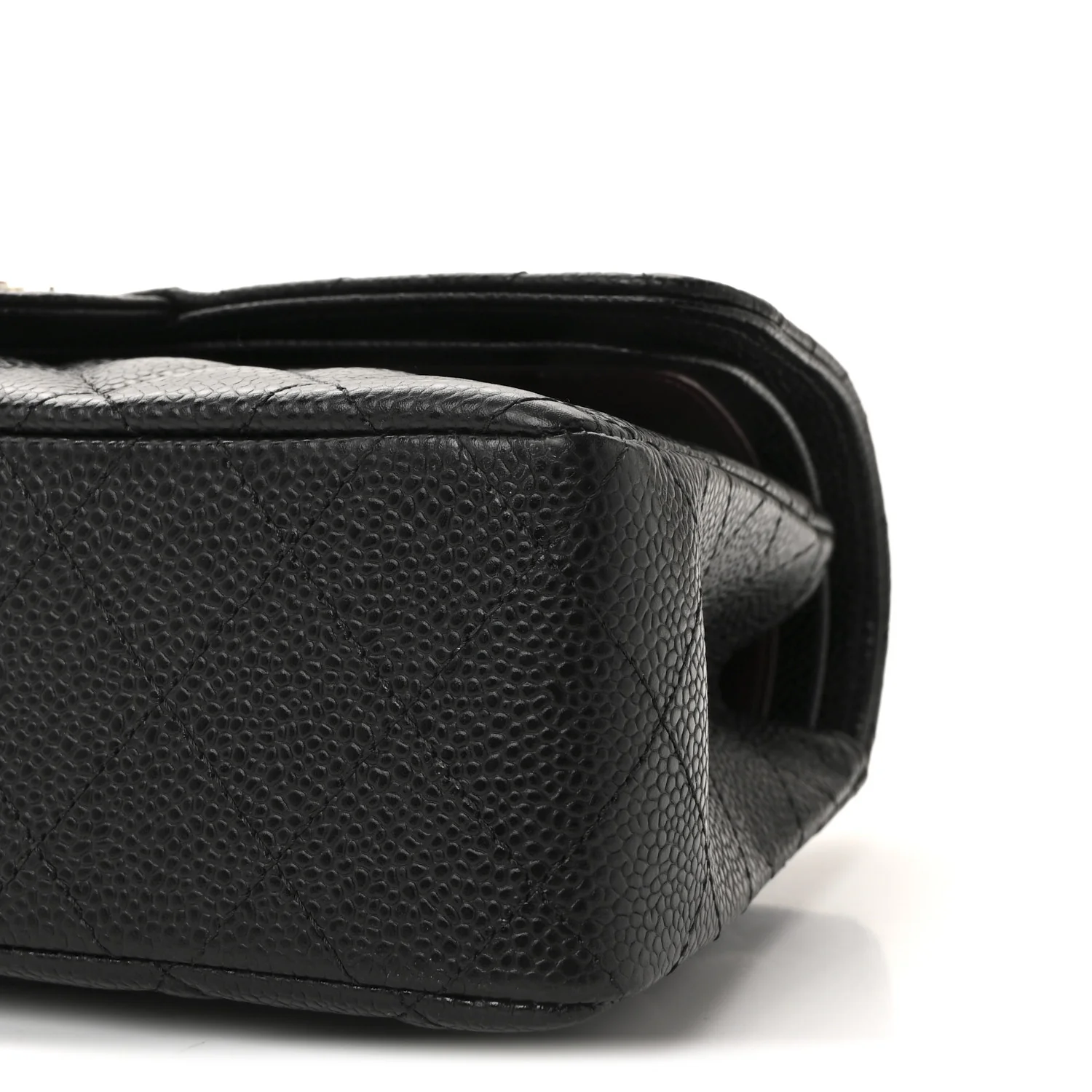 Caviar Quilted Small Double Flap Black - Image 9