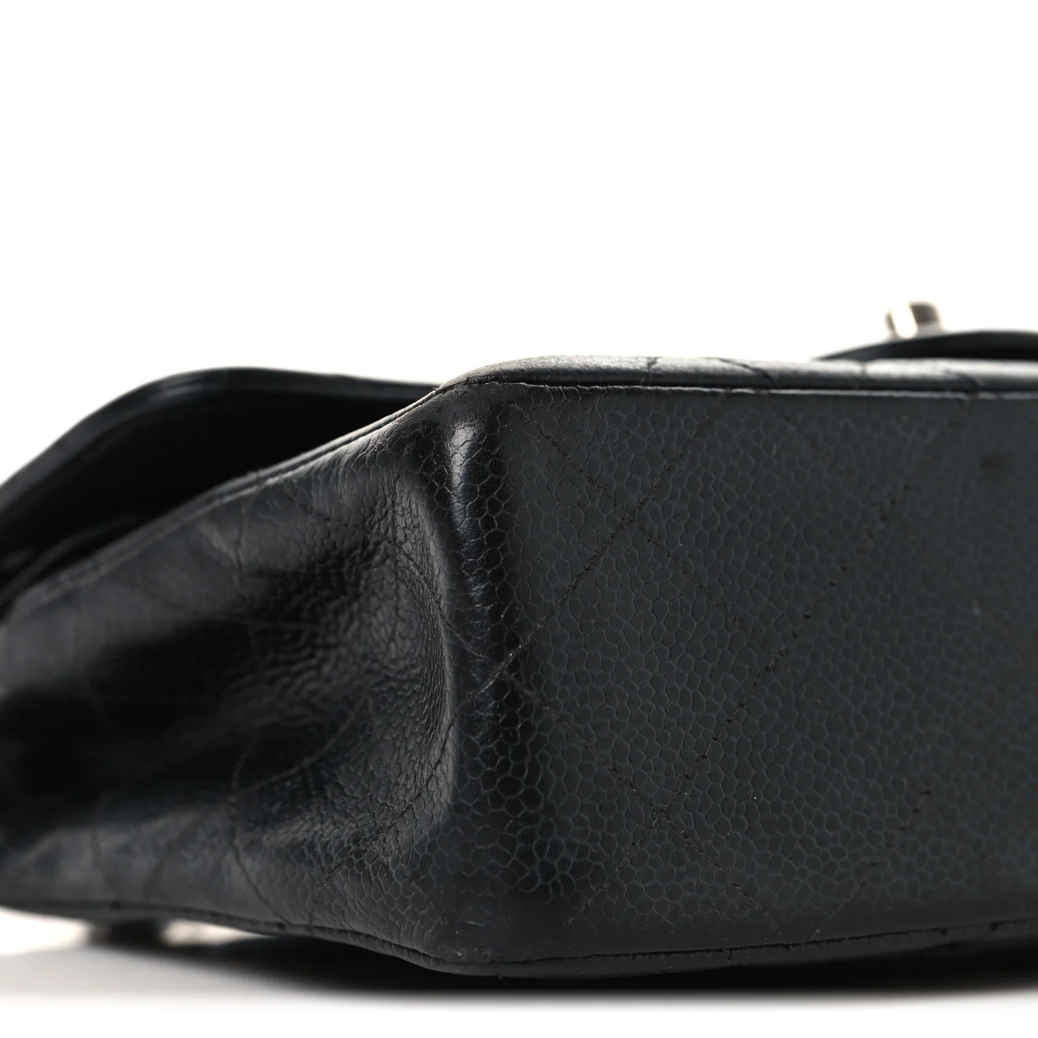 Caviar Quilted Small Double Flap Black - Image 8