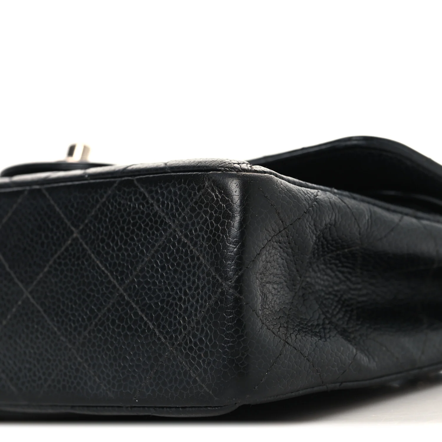 Caviar Quilted Small Double Flap Black - Image 9