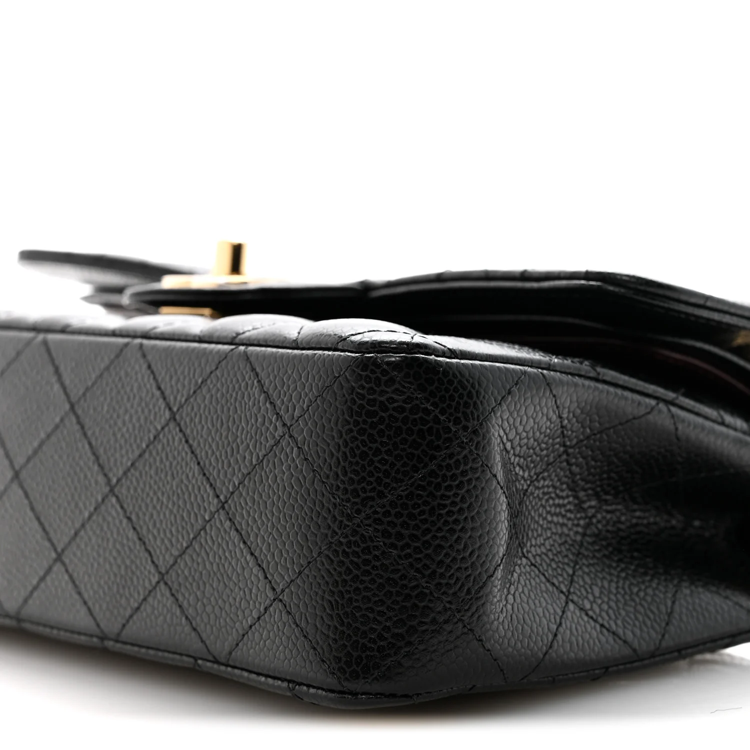 Caviar Quilted Small Double Flap Black - Image 10