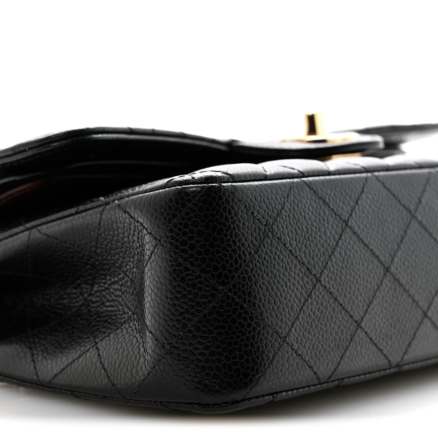 Caviar Quilted Small Double Flap Black - Image 9