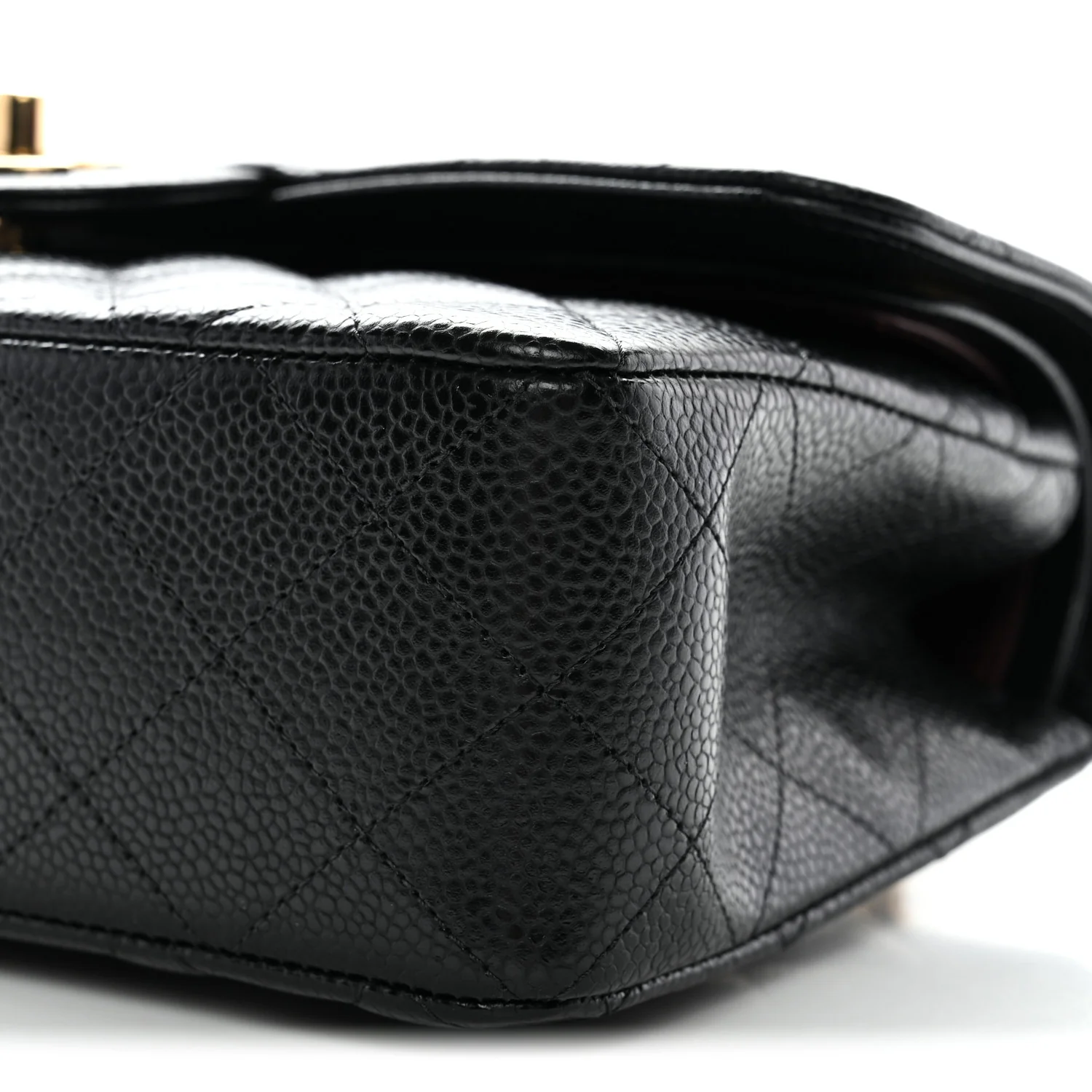 Caviar Quilted Small Double Flap Black - Image 10