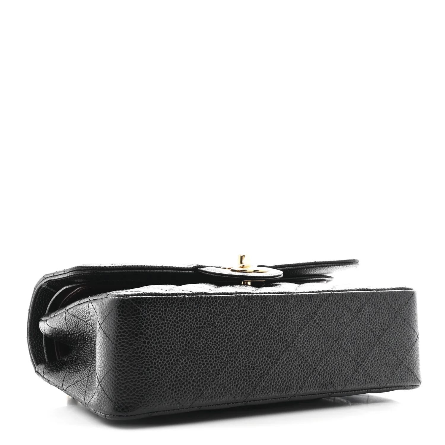 Caviar Quilted Small Double Flap Black - Image 4