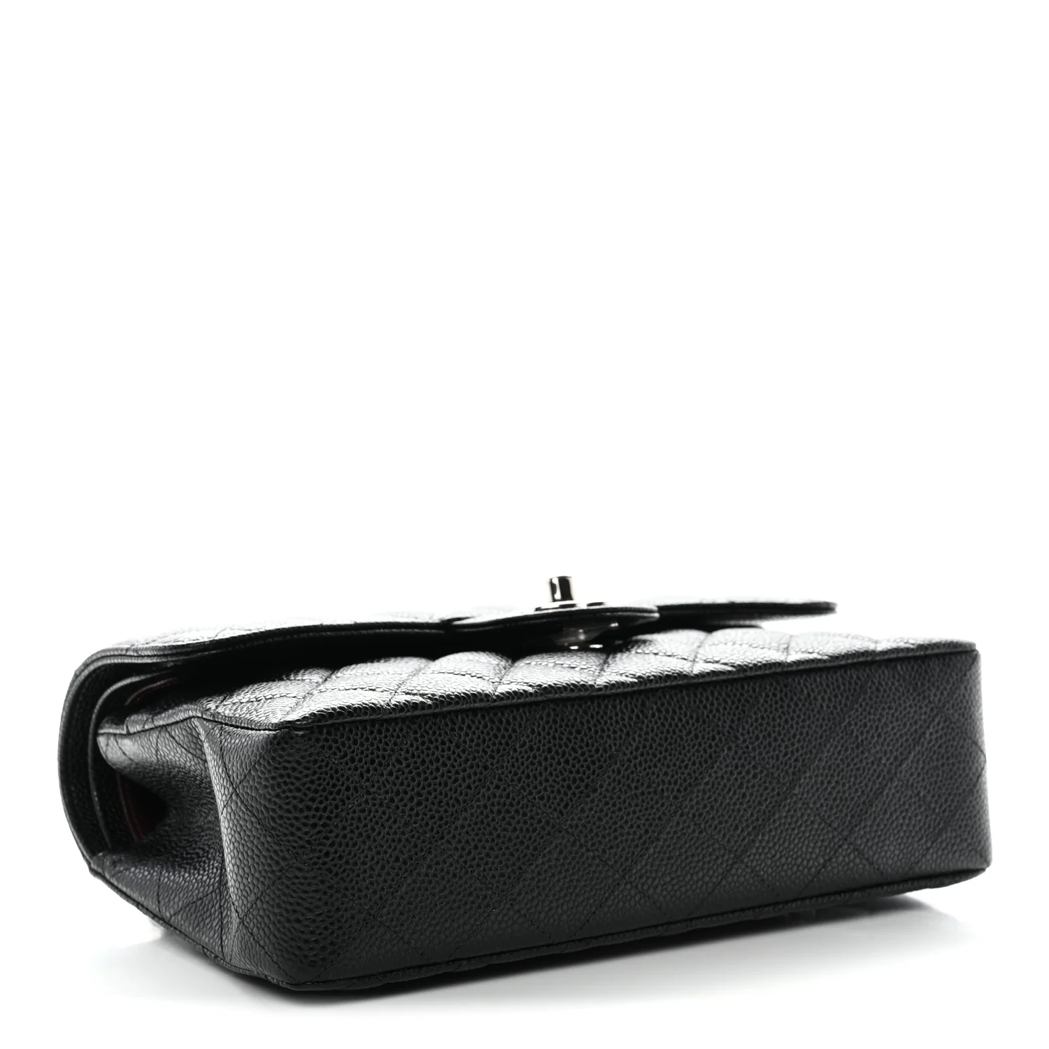 Caviar Quilted Small Double Flap Black - Image 10