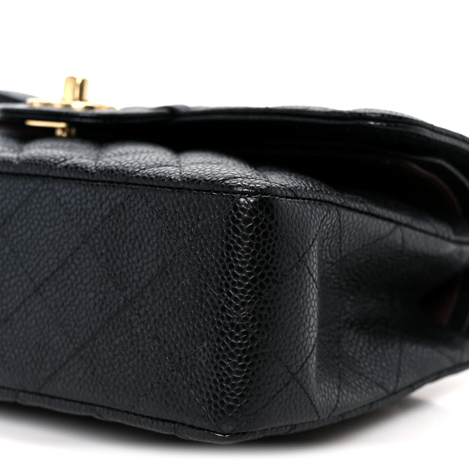 Caviar Quilted Small Double Flap Black - Image 11