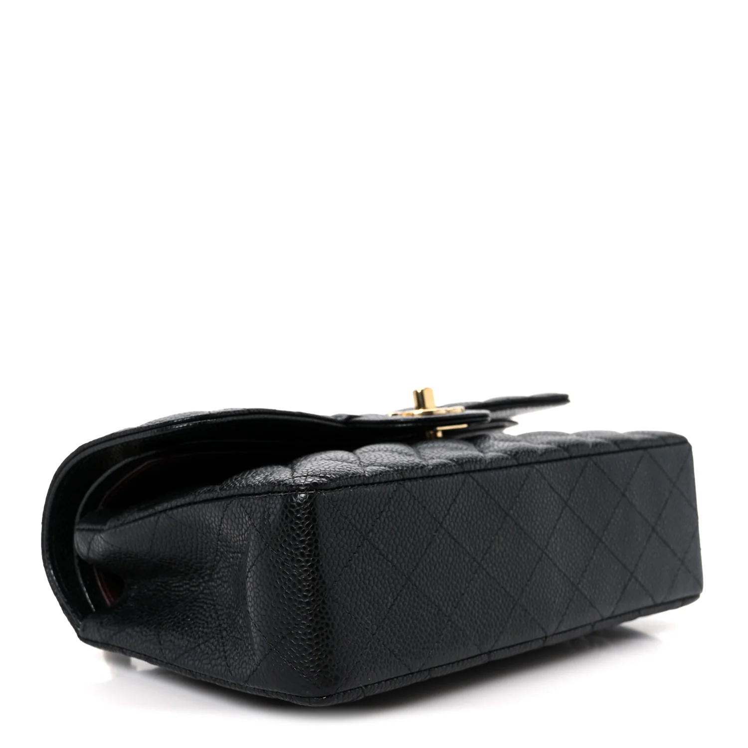 Caviar Quilted Small Double Flap Black - Image 4