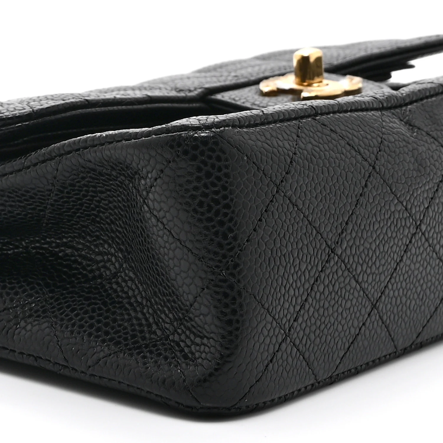 Caviar Quilted Small Double Flap Black - Image 9