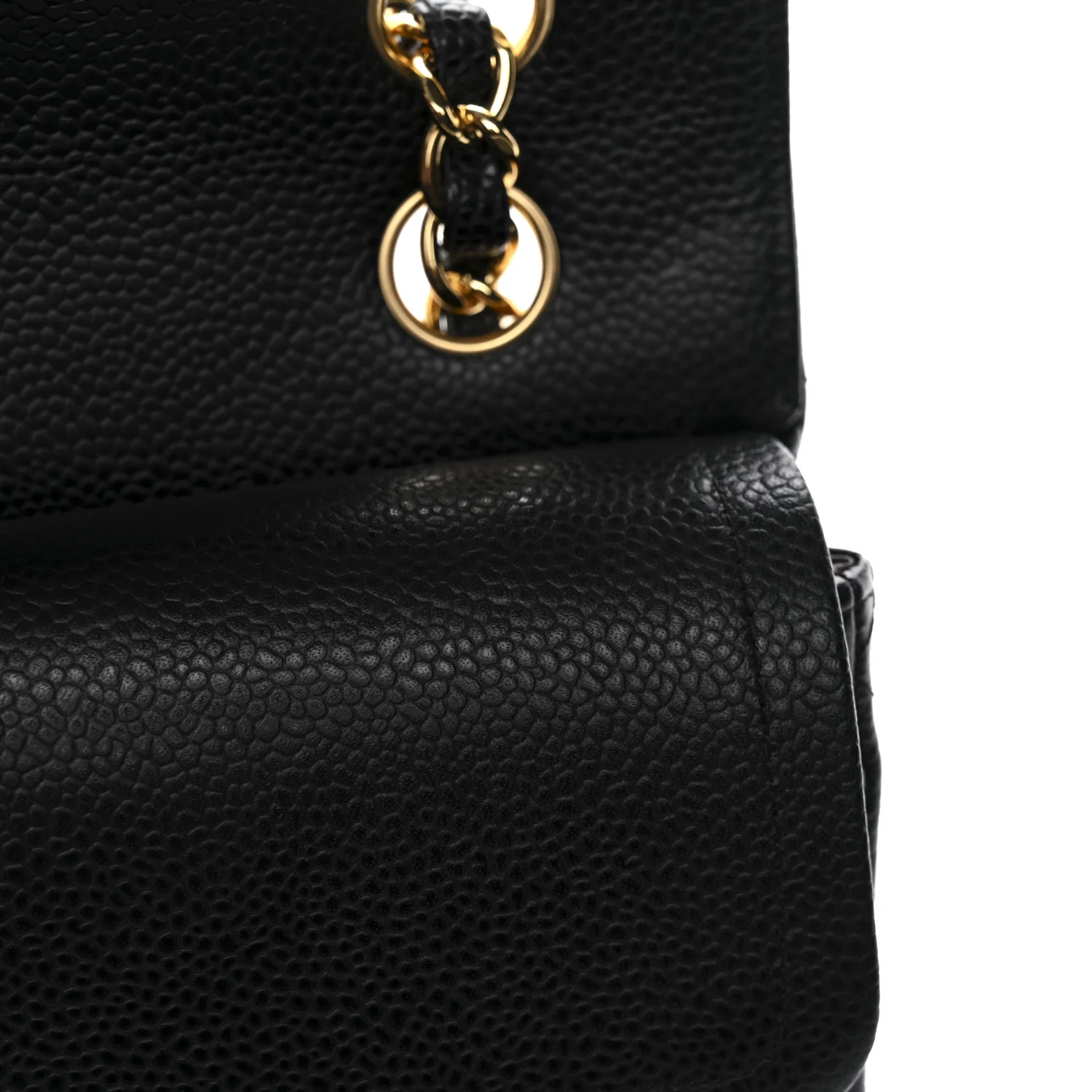 Caviar Quilted Small Double Flap Black - Image 11