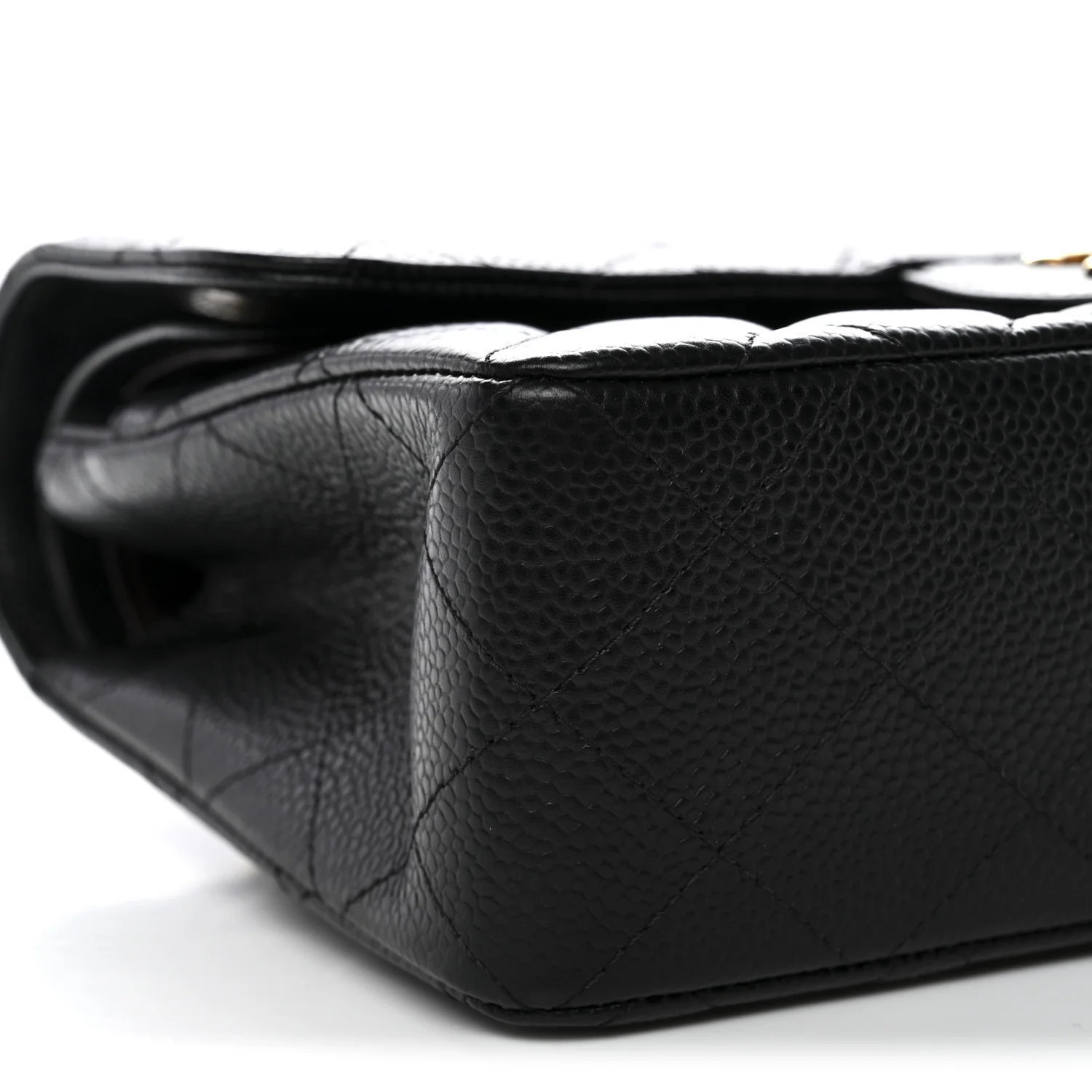 Caviar Quilted Small Double Flap Black - Image 8