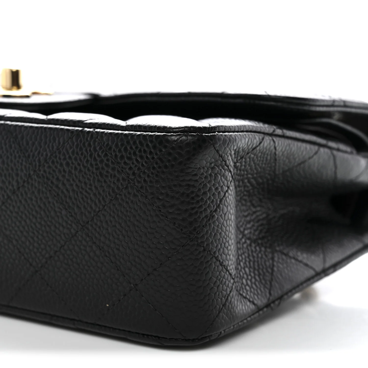 Caviar Quilted Small Double Flap Black - Image 9