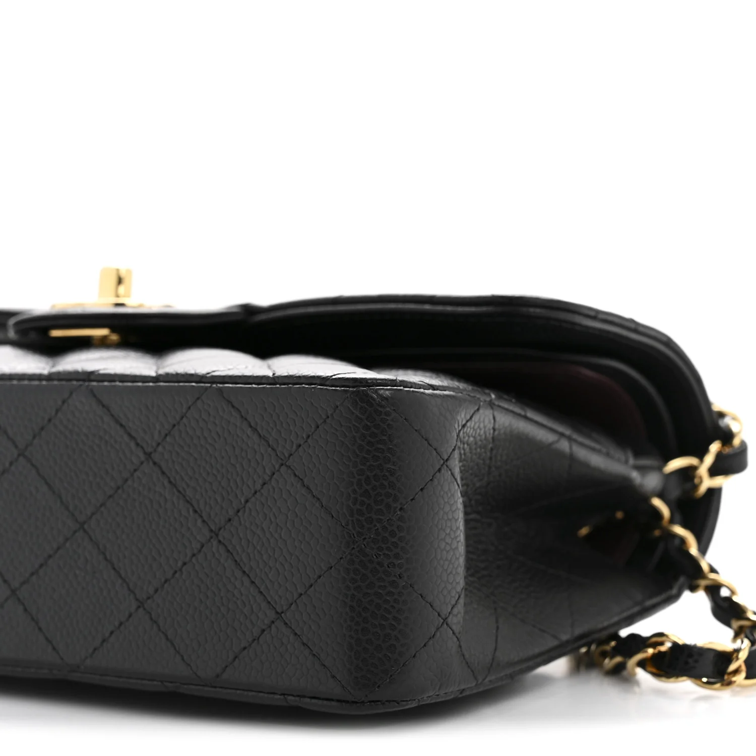 Caviar Quilted Small Double Flap Black - Image 10