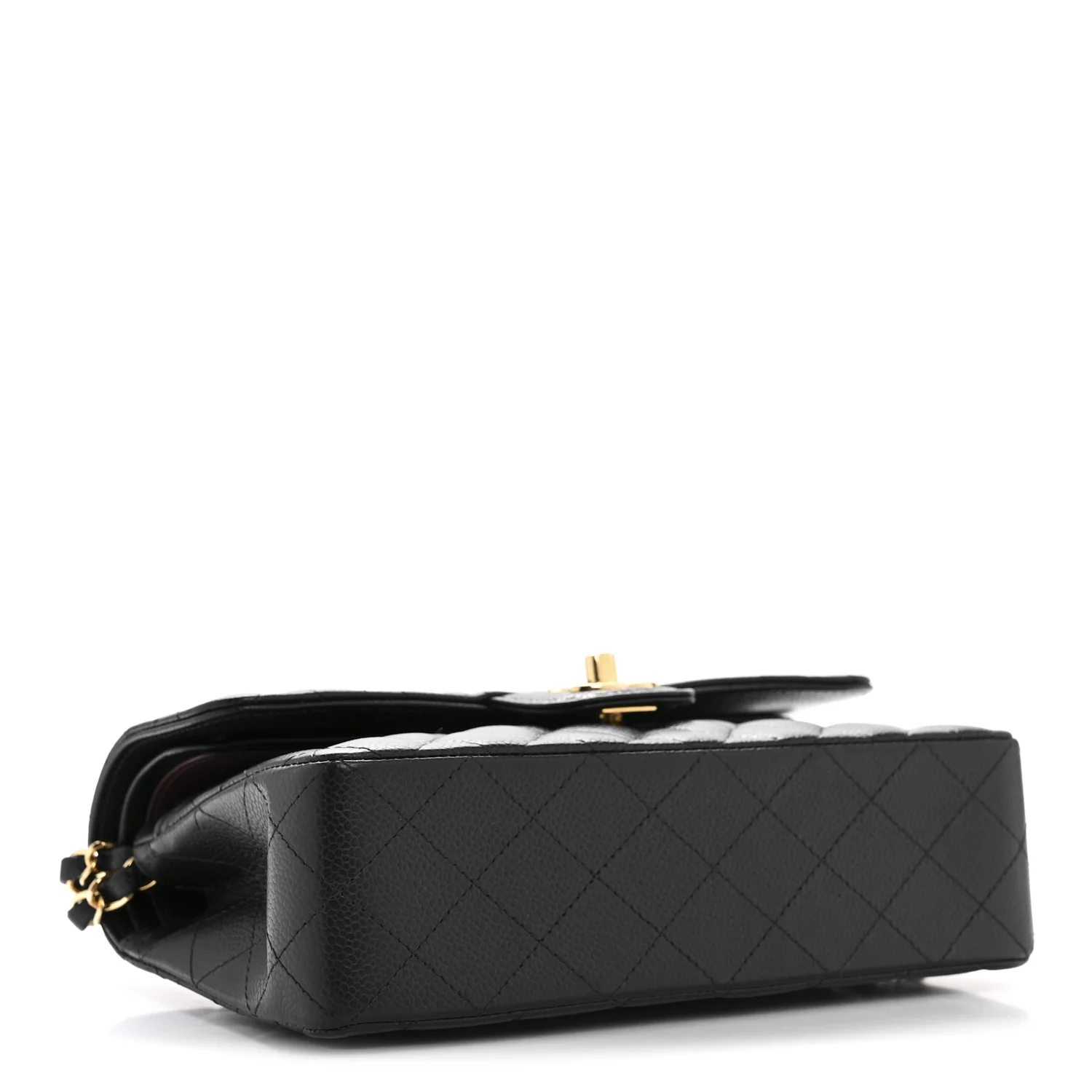 Caviar Quilted Small Double Flap Black - Image 4
