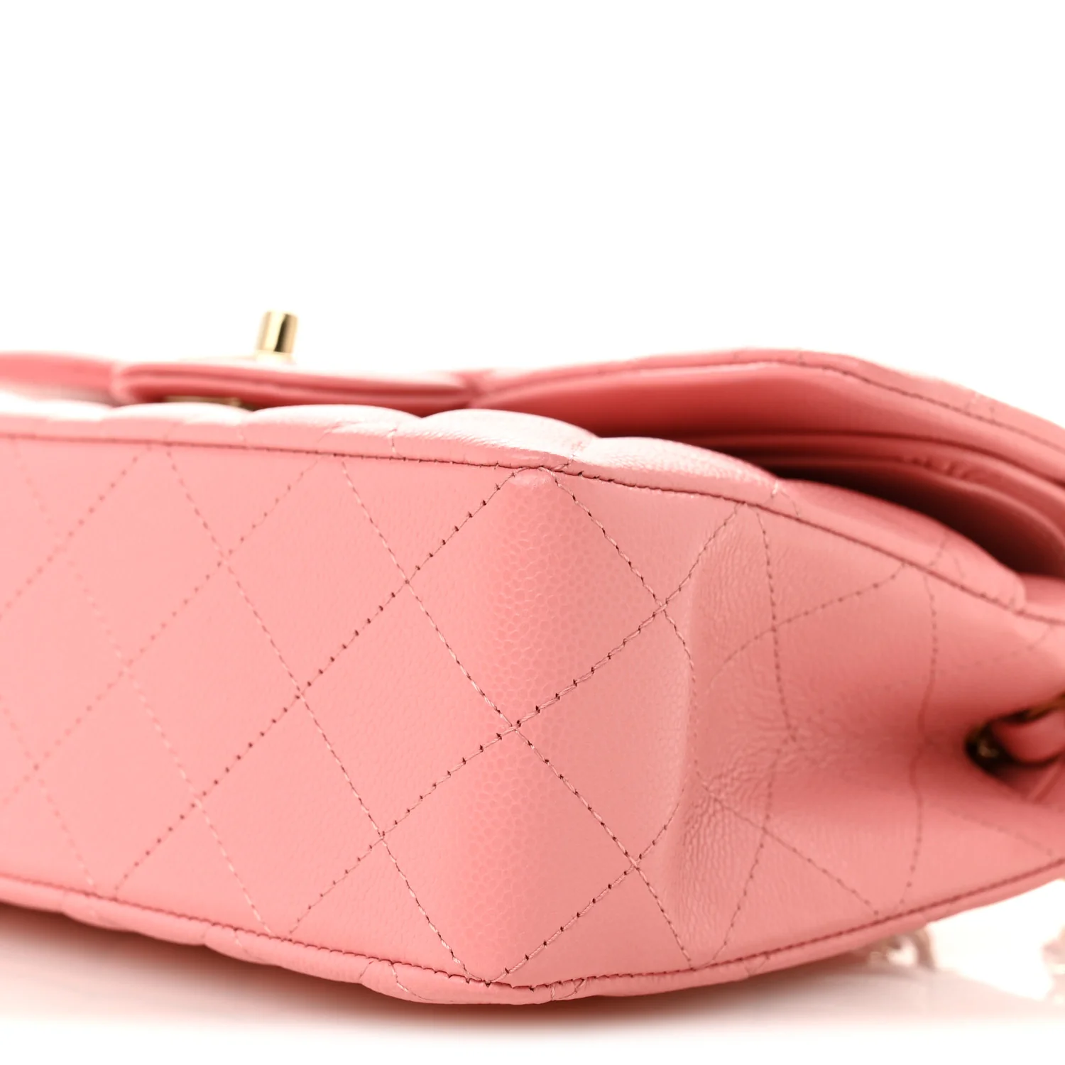 Caviar Quilted Small Double Flap Light Pink - Image 10