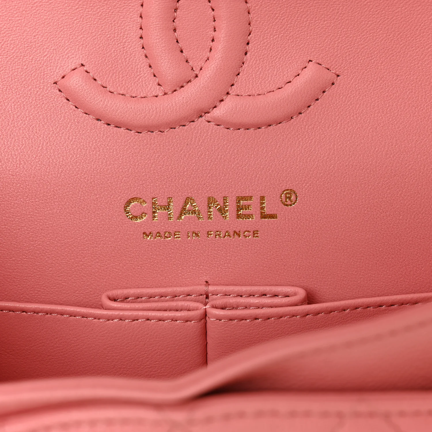 Caviar Quilted Small Double Flap Light Pink - Image 6