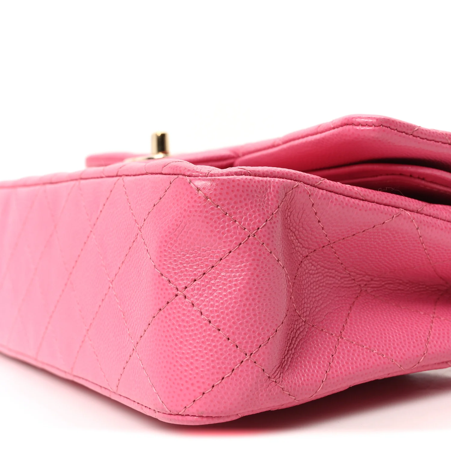 Caviar Quilted Small Double Flap Pink - Image 10
