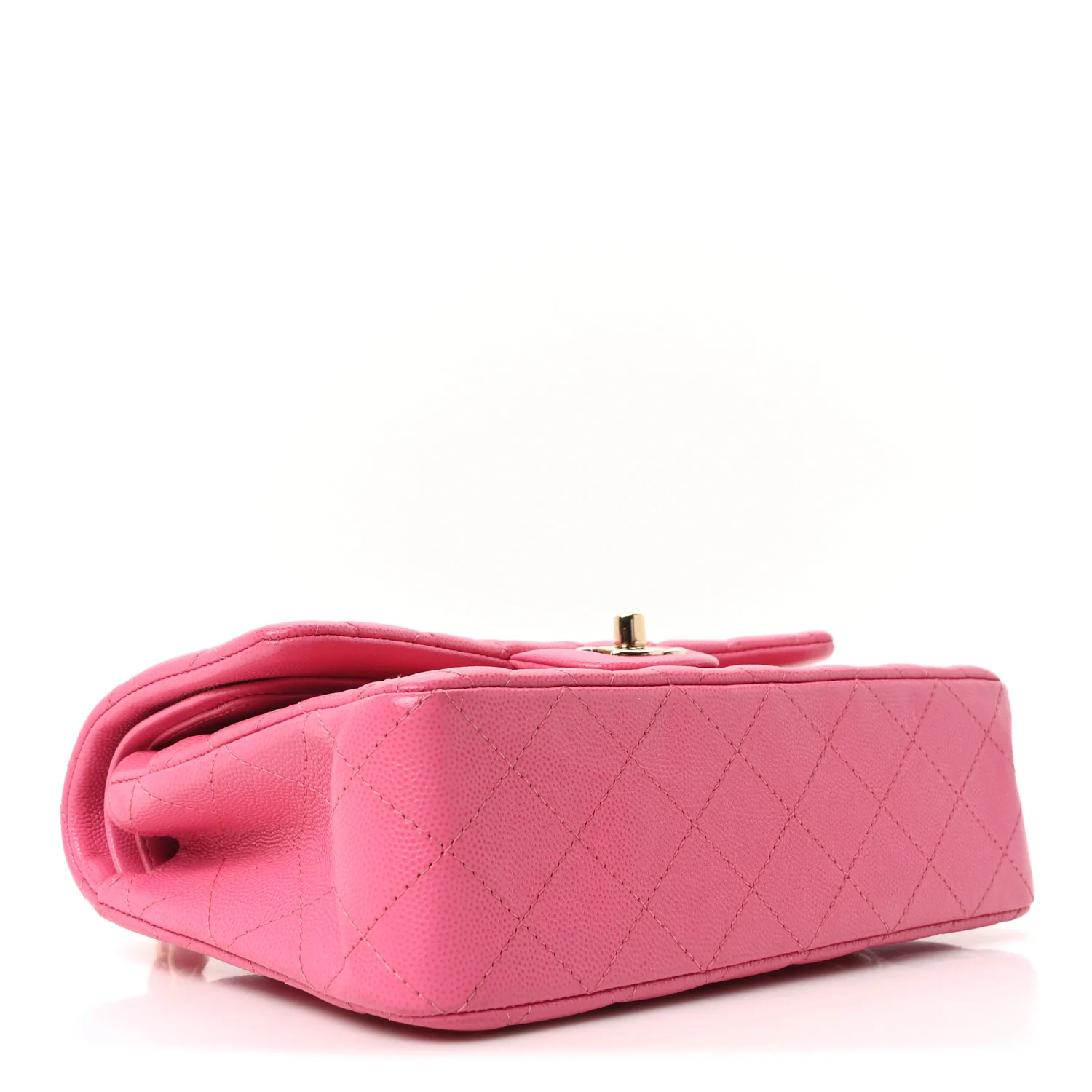 Caviar Quilted Small Double Flap Pink - Image 4