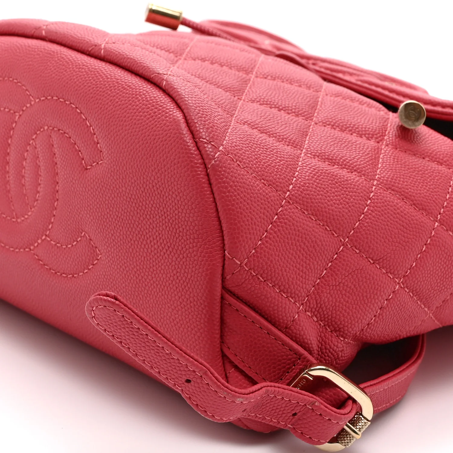 Caviar Quilted Small Filigree Backpack Pink - Image 10
