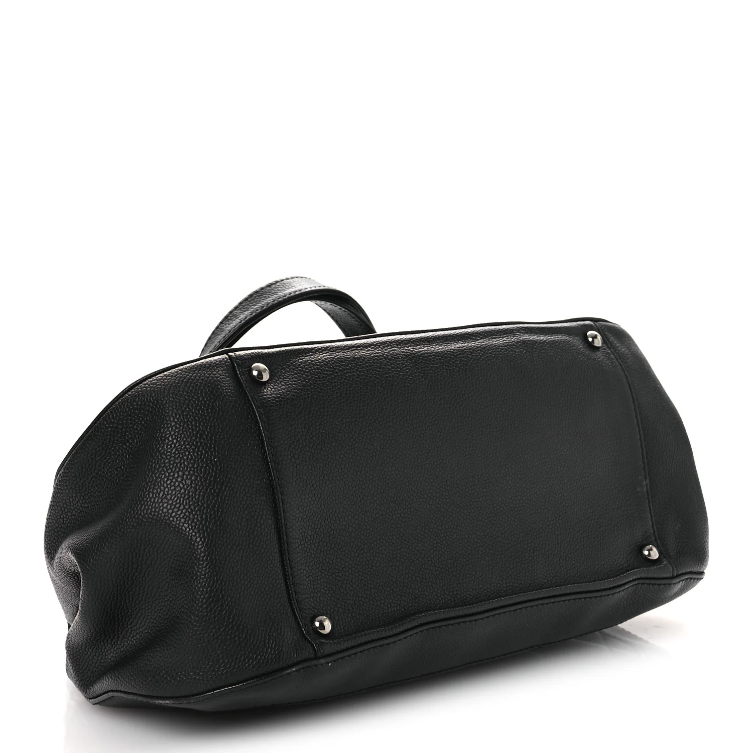Caviar Quilted Small Mademoiselle Flap Bag Black - Image 4