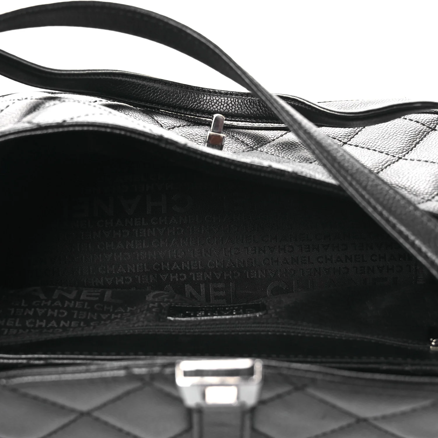 Caviar Quilted Small Mademoiselle Flap Bag Black - Image 5