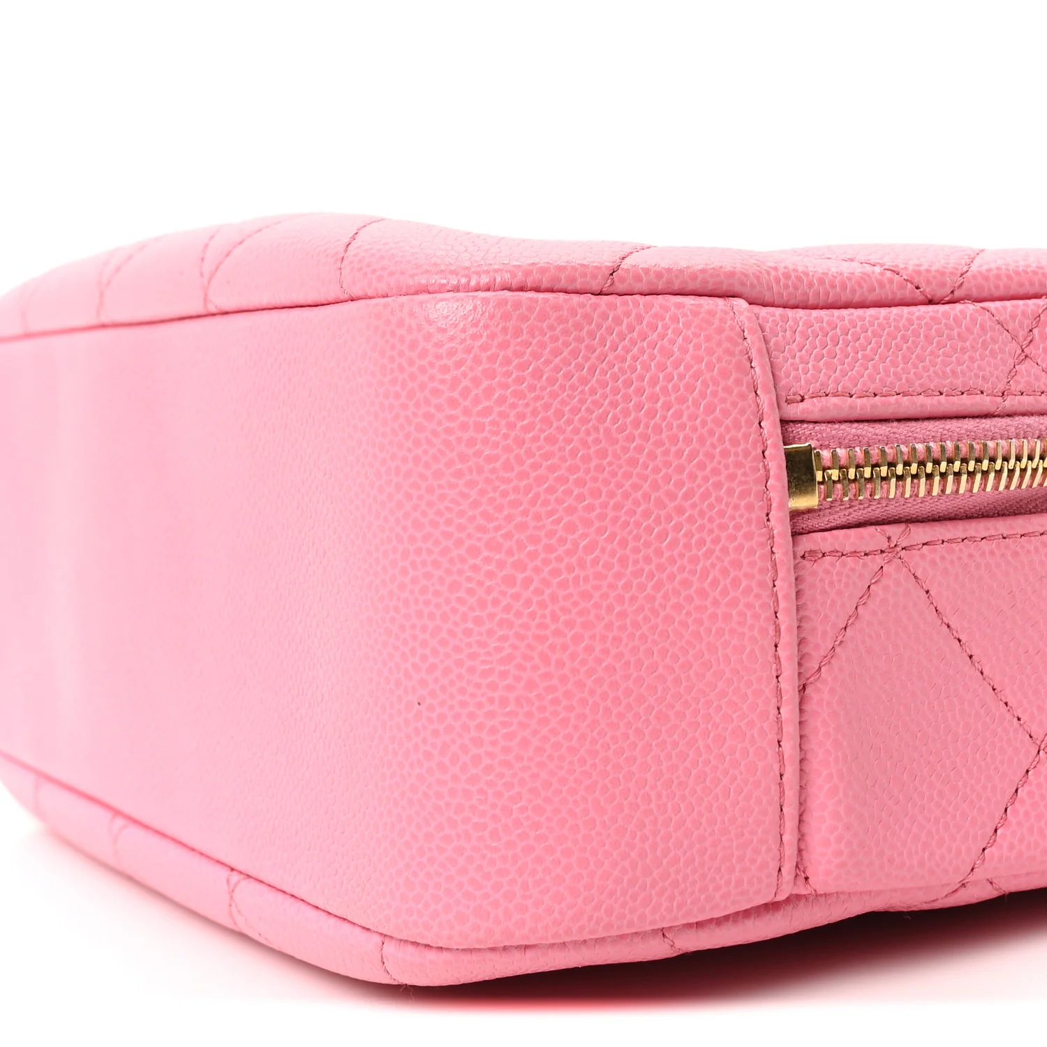 Caviar Quilted Small Top Handle Vanity Case Pink - Image 10