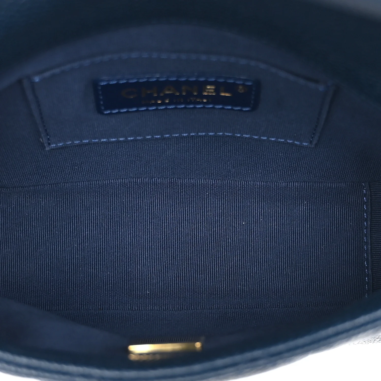Caviar Quilted Small Twist Your Buttons Flap Blue - Image 5