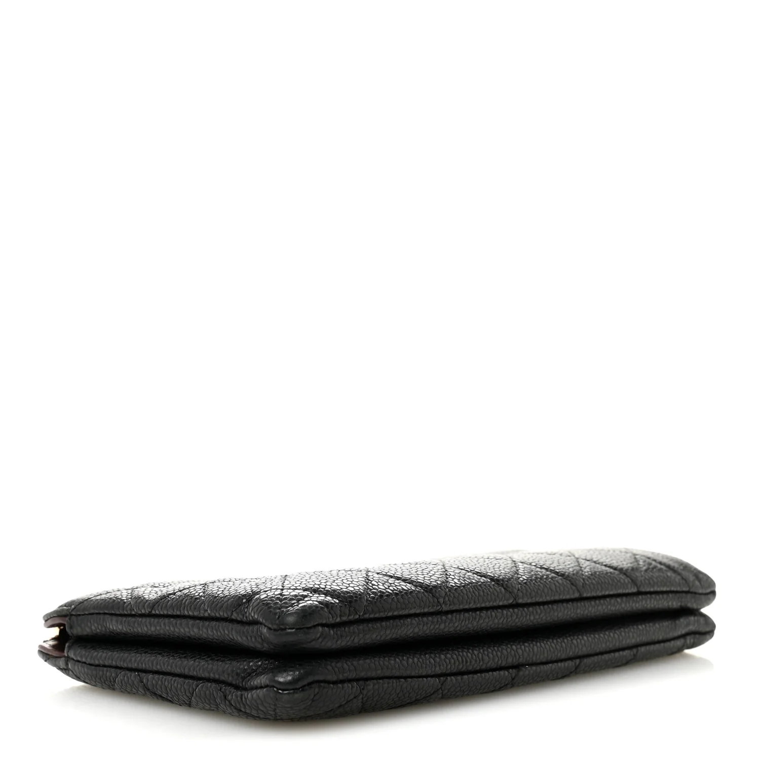 Caviar Quilted Small Zipped Clutch Black - Image 4