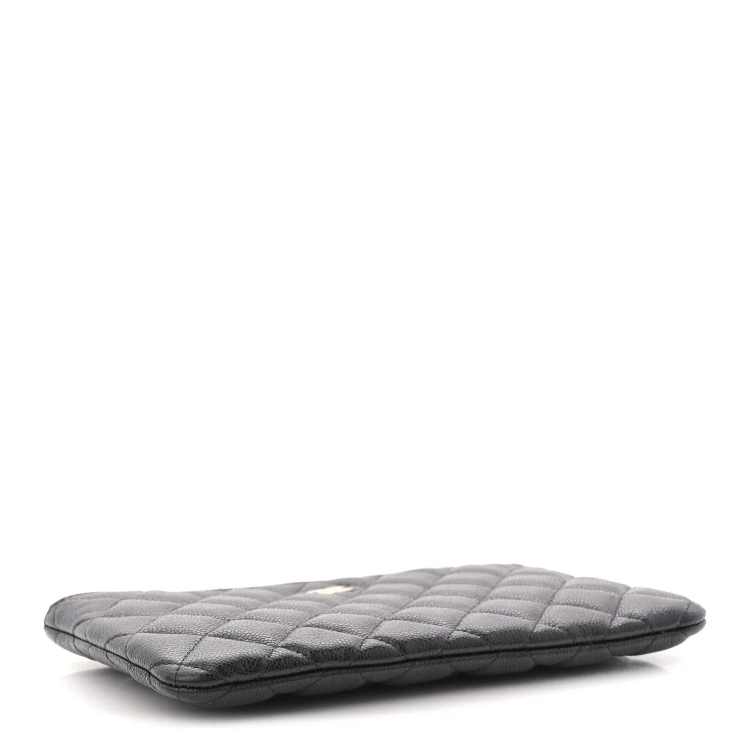 Caviar Quilted Small Zipped Pouch Black - Image 4