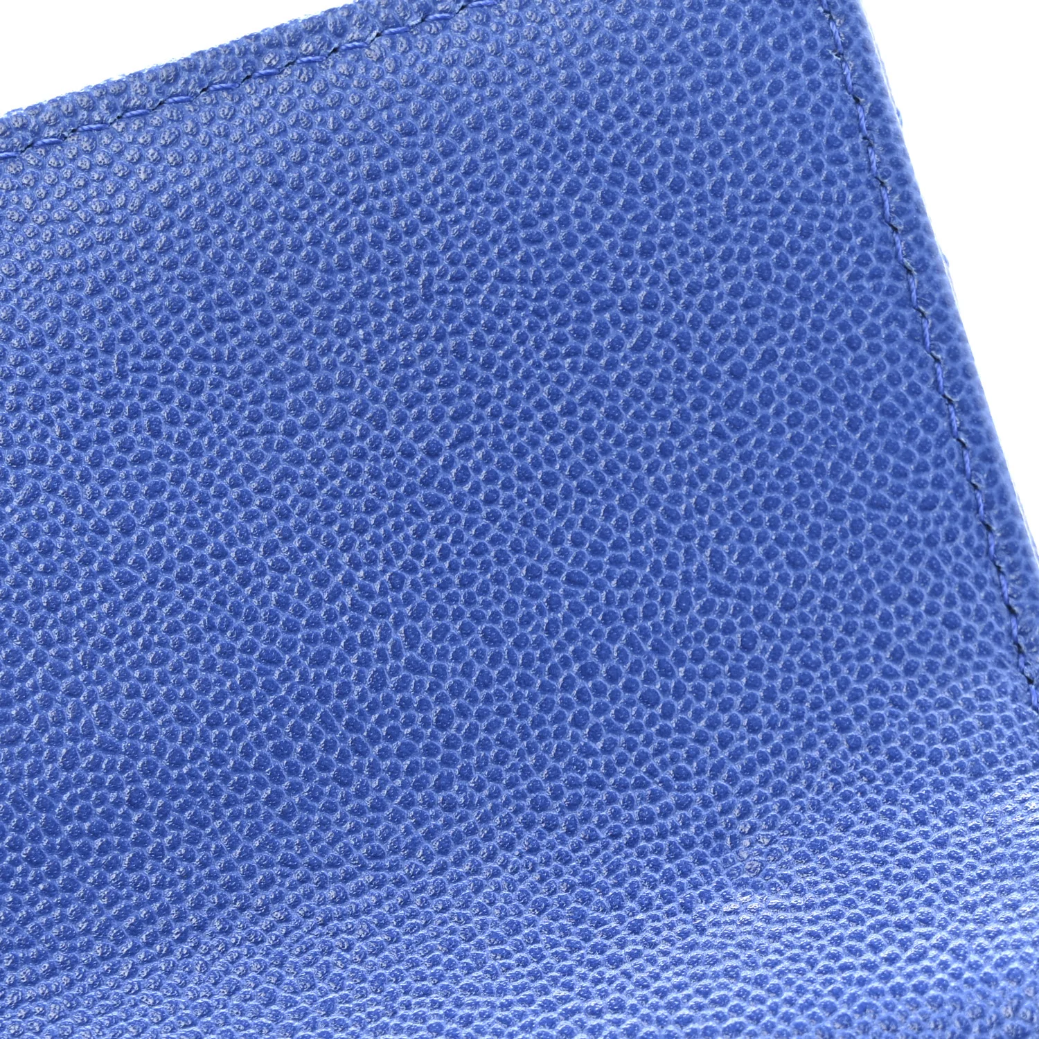 Caviar Quilted Studded CC Medium Flap Wallet Blue - Image 10