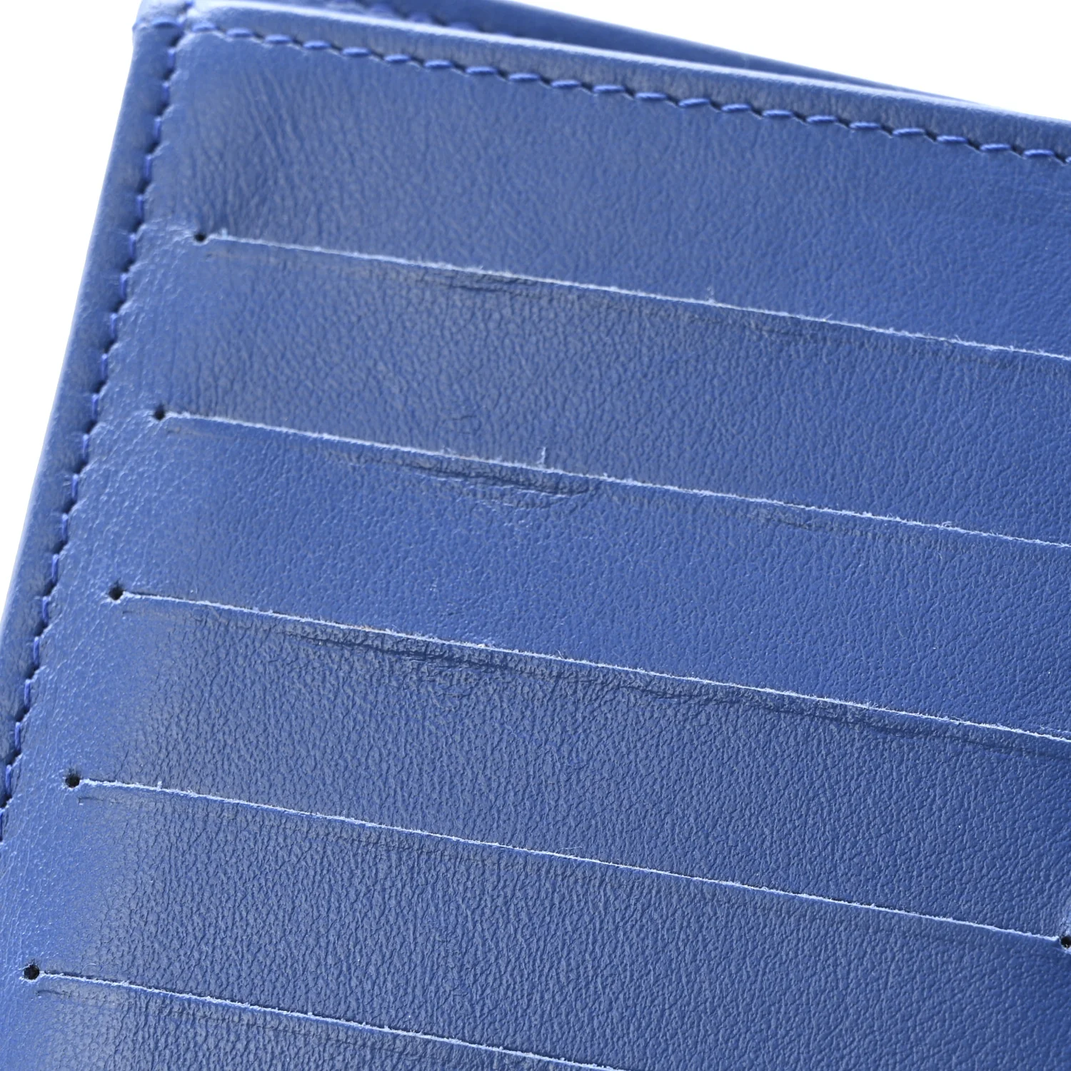 Caviar Quilted Studded CC Medium Flap Wallet Blue - Image 11
