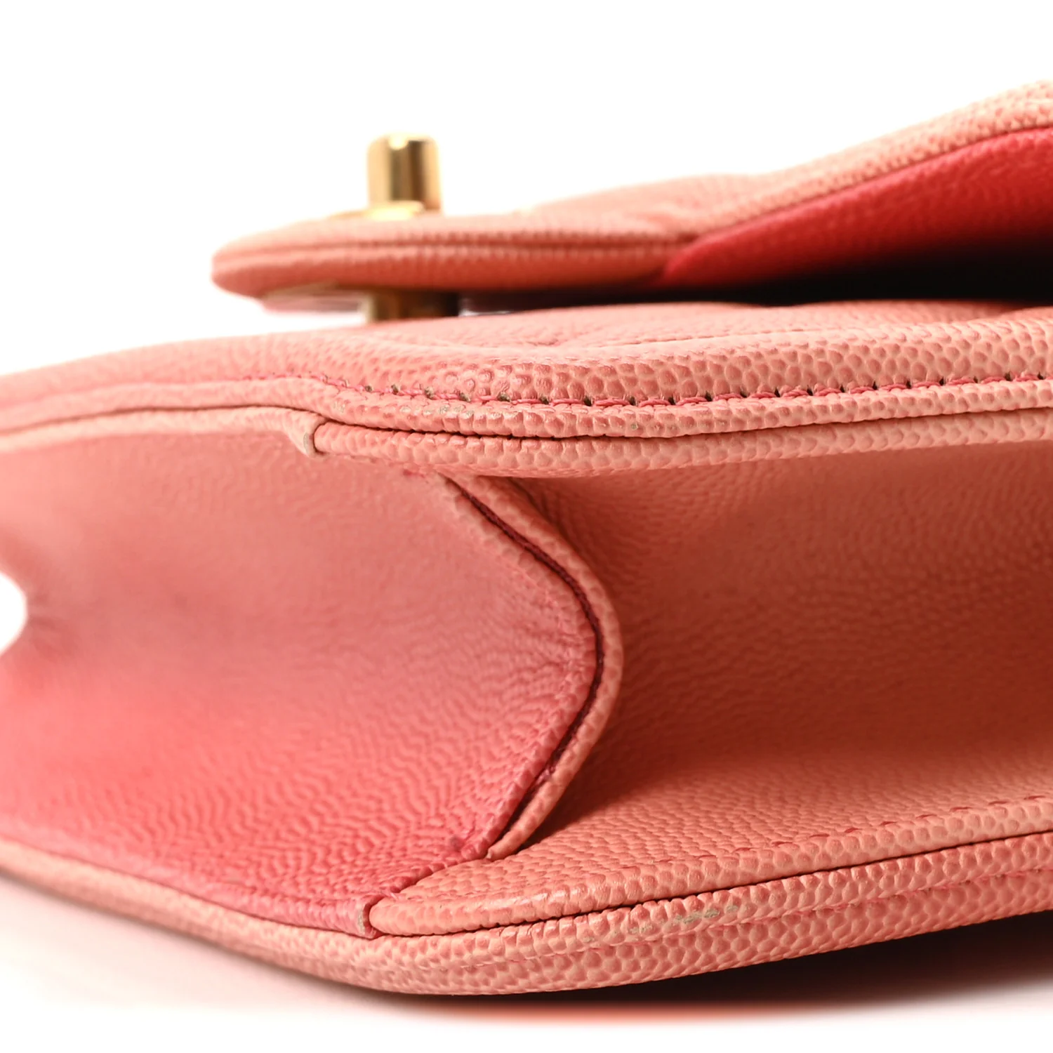 Caviar Quilted Sunset On The Sea Waist Bag Coral - Image 18