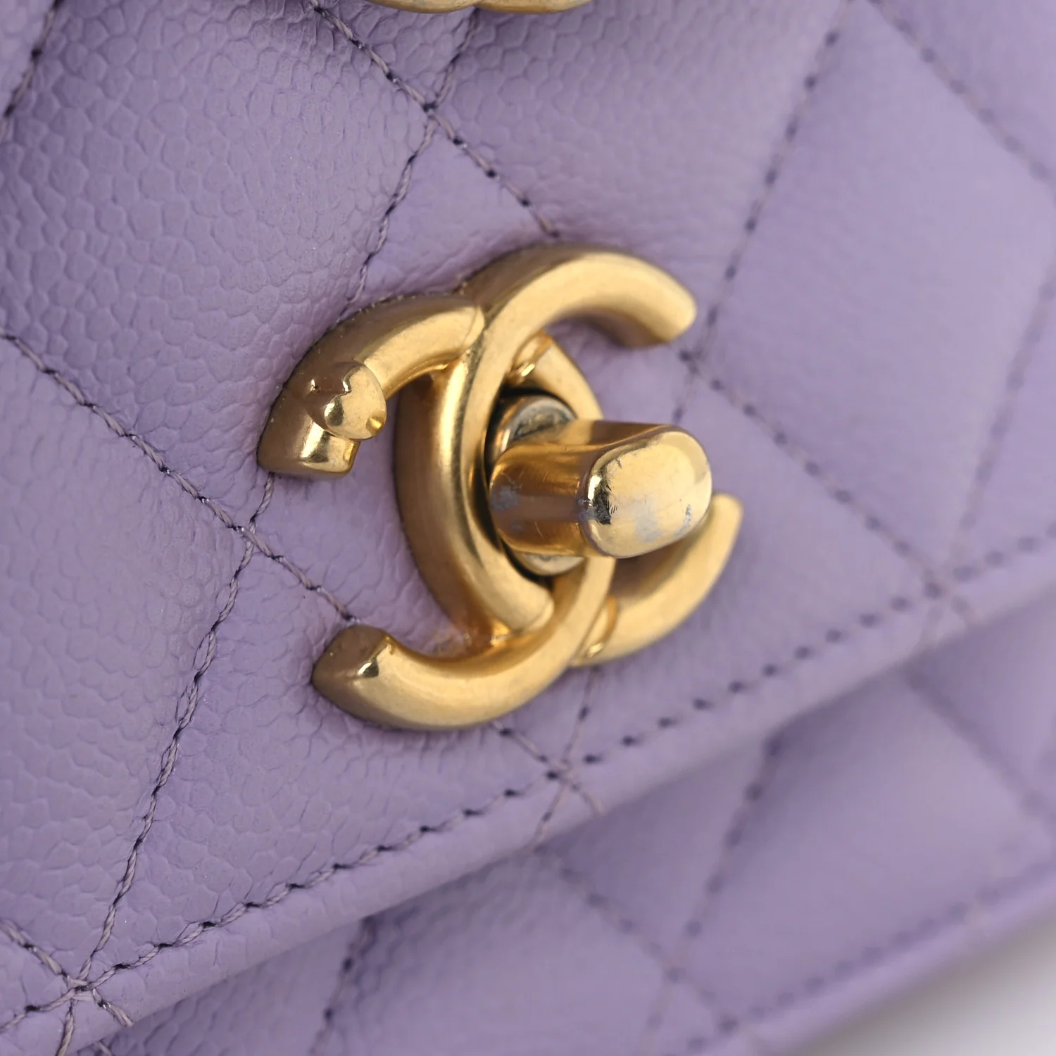 Caviar Quilted Sweetheart Wallet On Chain WOC Light Purple - Image 16
