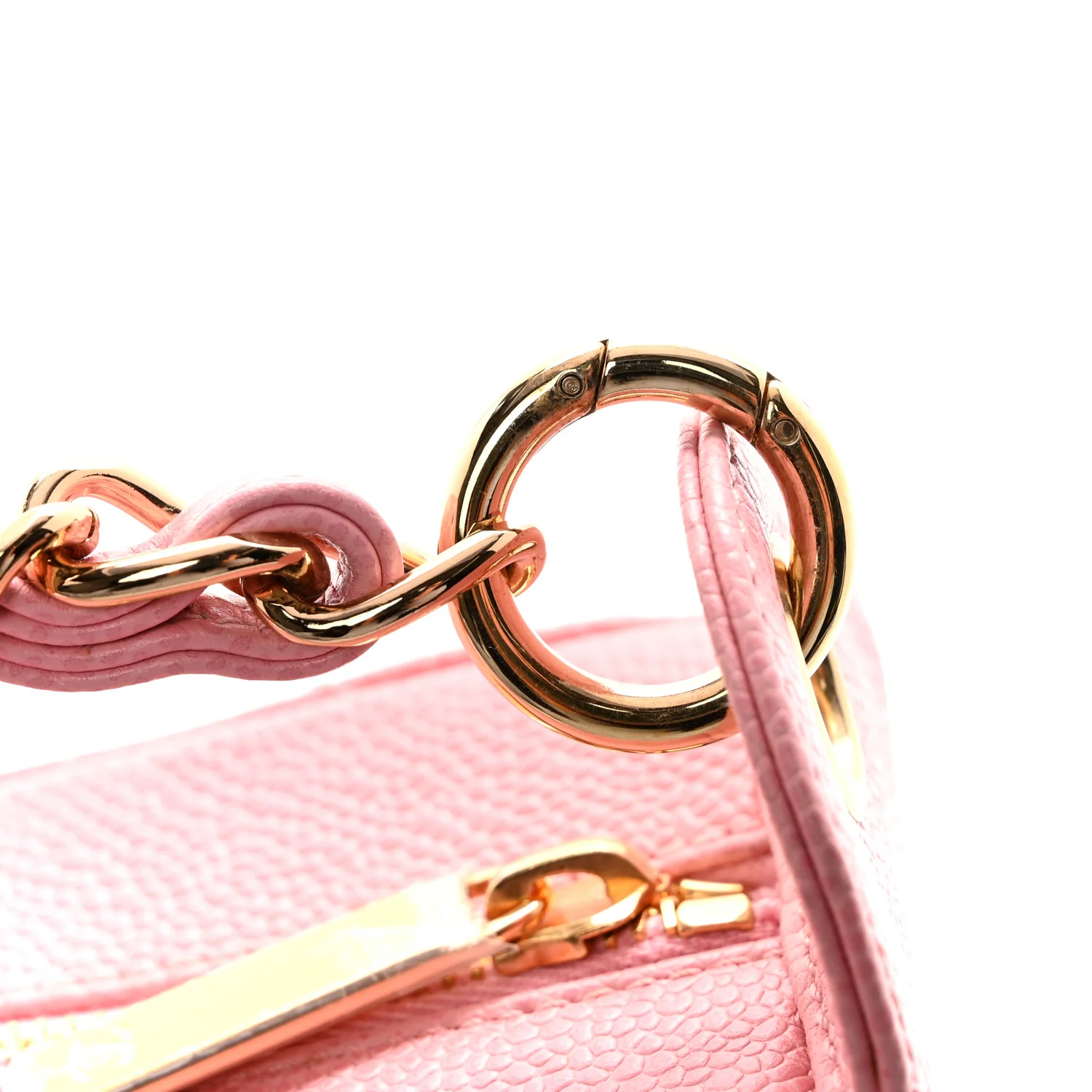 Caviar Quilted Timeless CC Shoulder Bag Pink - Image 11