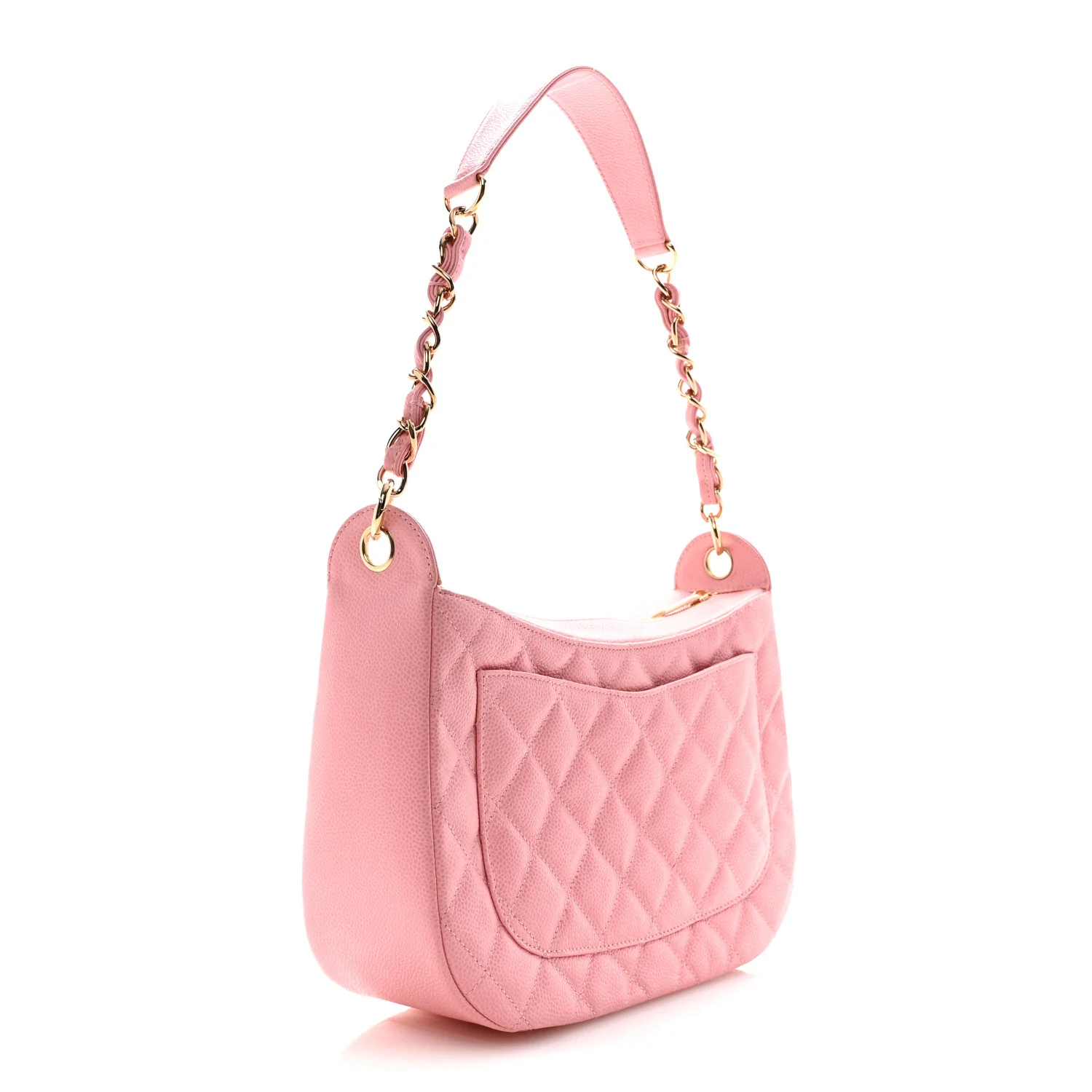 Caviar Quilted Timeless CC Shoulder Bag Pink - Image 3