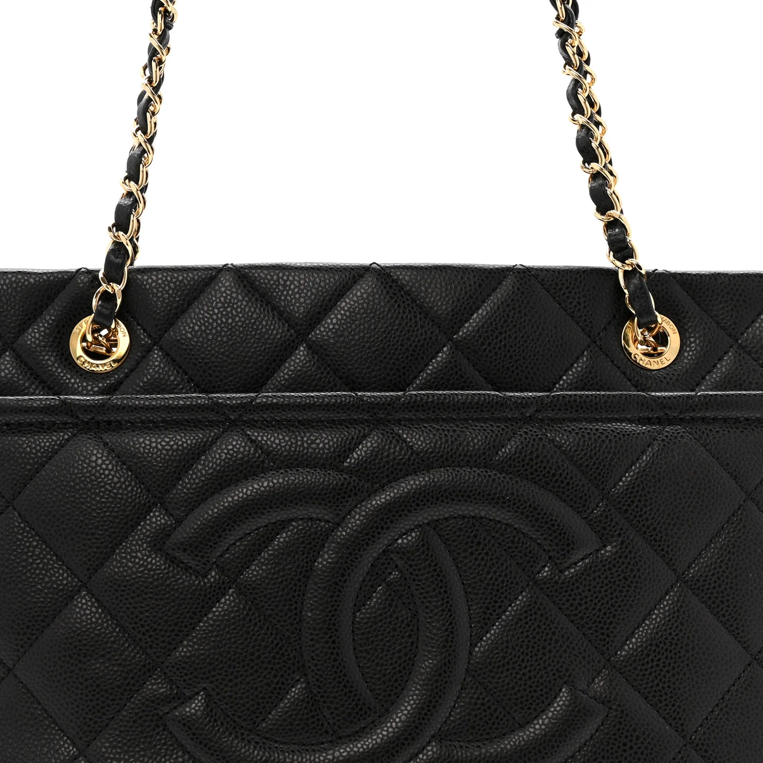 Caviar Quilted Timeless CC Soft Tote Black - Image 10