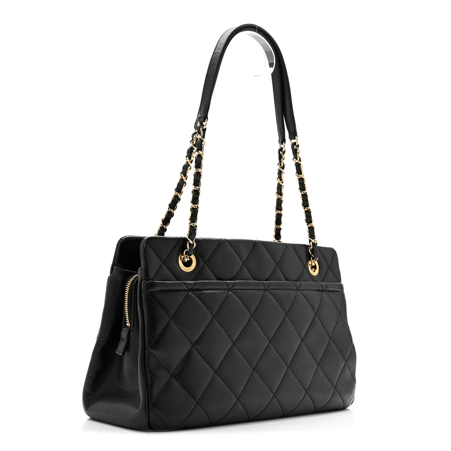 Caviar Quilted Timeless CC Soft Tote Black - Image 2