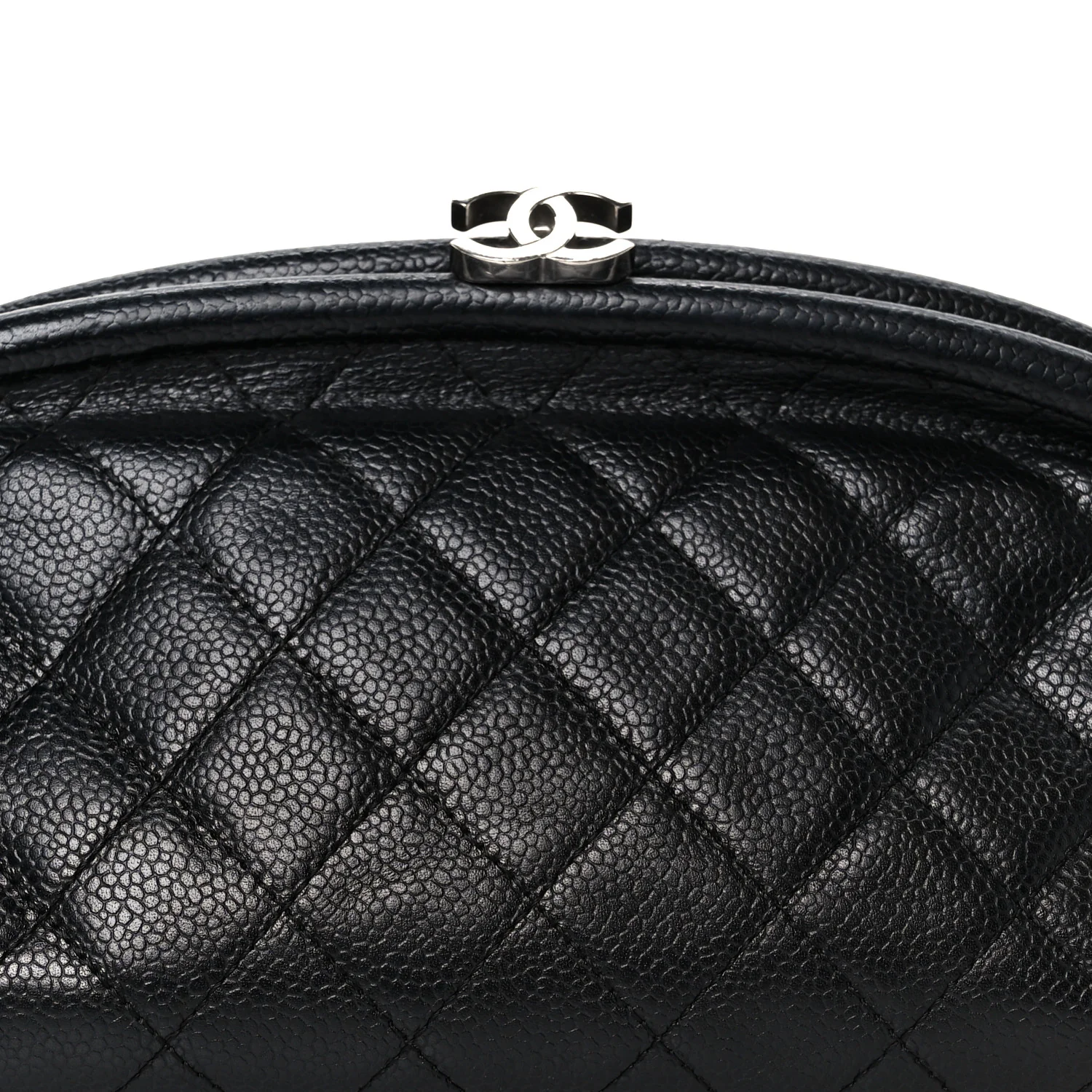 Caviar Quilted Timeless Clutch Black - Image 8