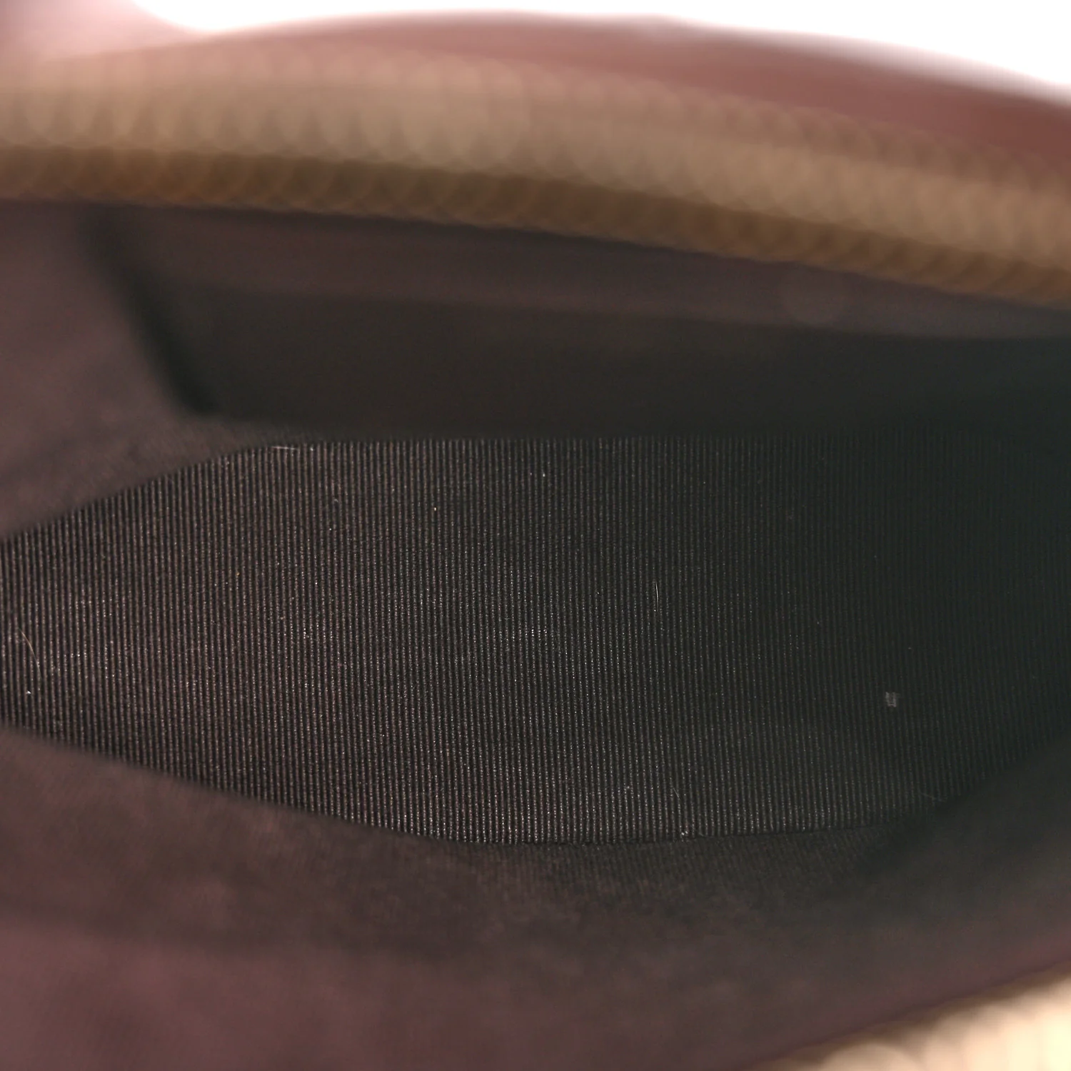 Caviar Quilted Top Handle Clutch With Chain Dark Brown - Image 5