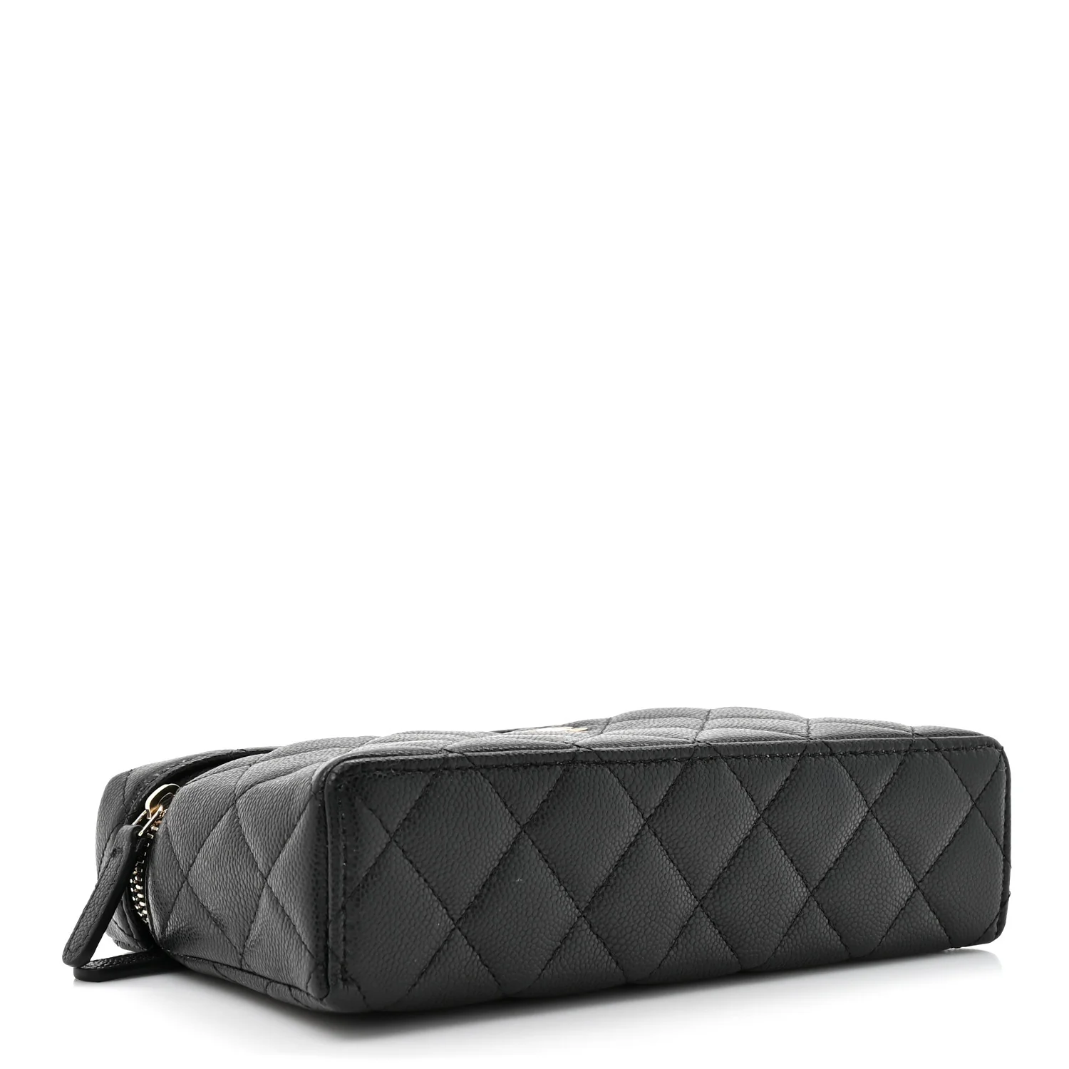 Caviar Quilted Top Handle Slim Vanity With Chain Black - Image 6