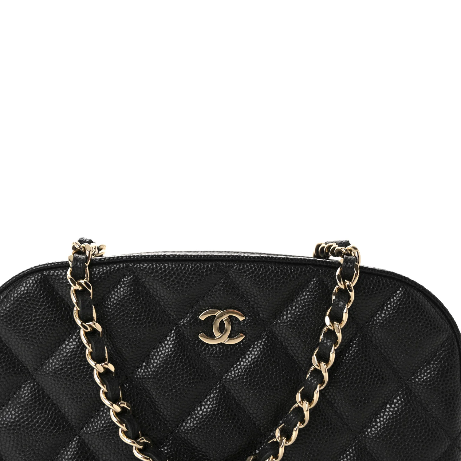 Caviar Quilted Vanity With Chain Black - Image 8