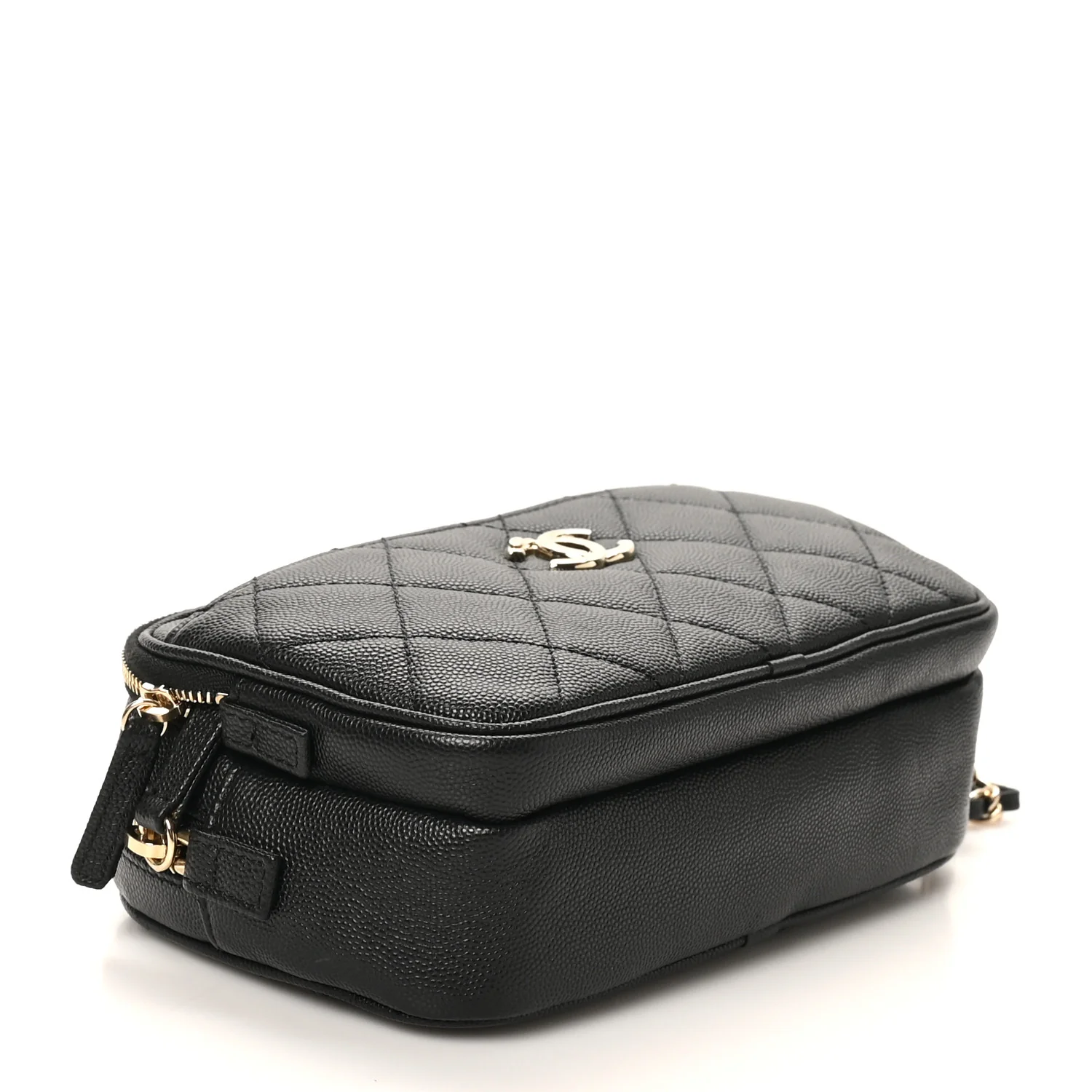 Caviar Quilted Waist Bag With Pouch Black - Image 5
